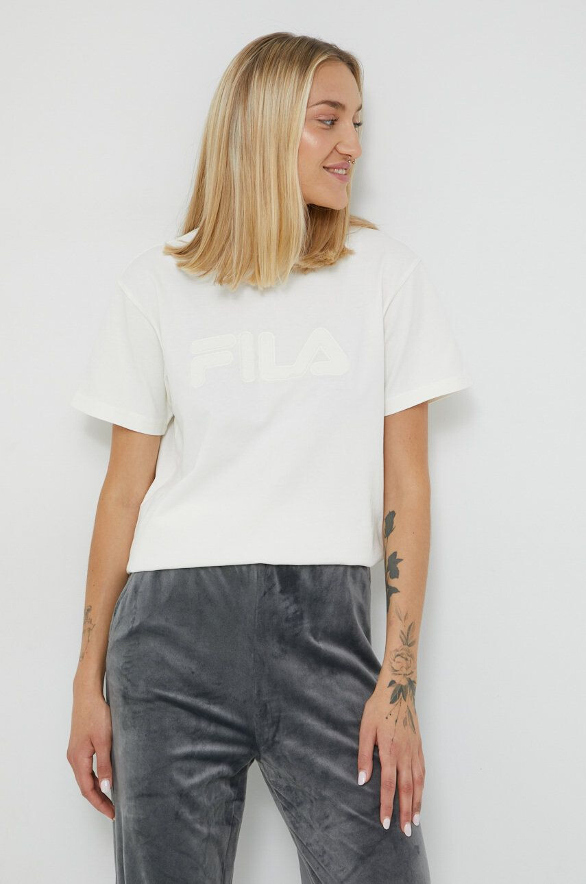 Fila tricou din bumbac culoarea bej - Pled.ro