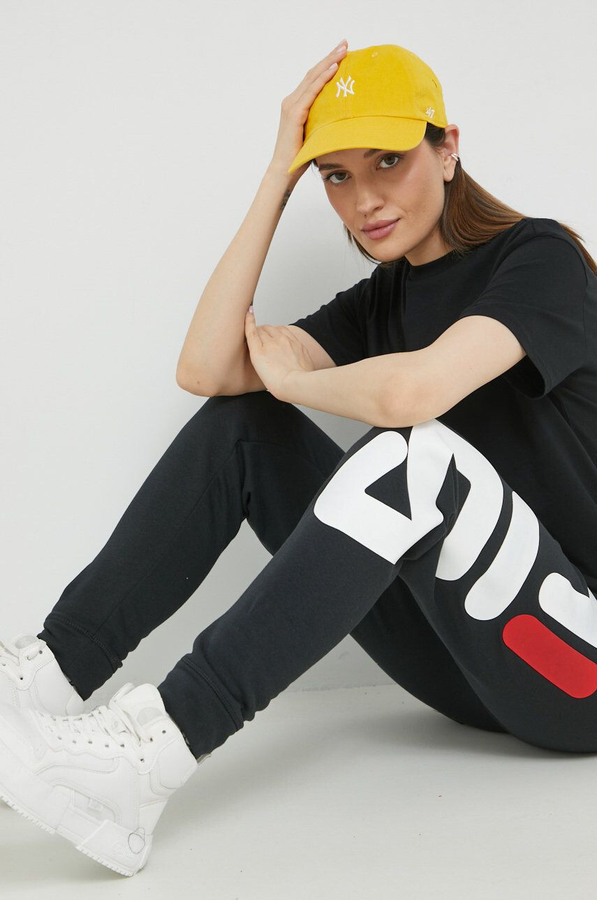 Fila tricou din bumbac culoarea negru - Pled.ro