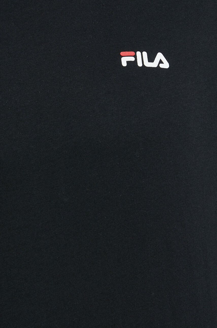 Fila tricou din bumbac culoarea negru - Pled.ro