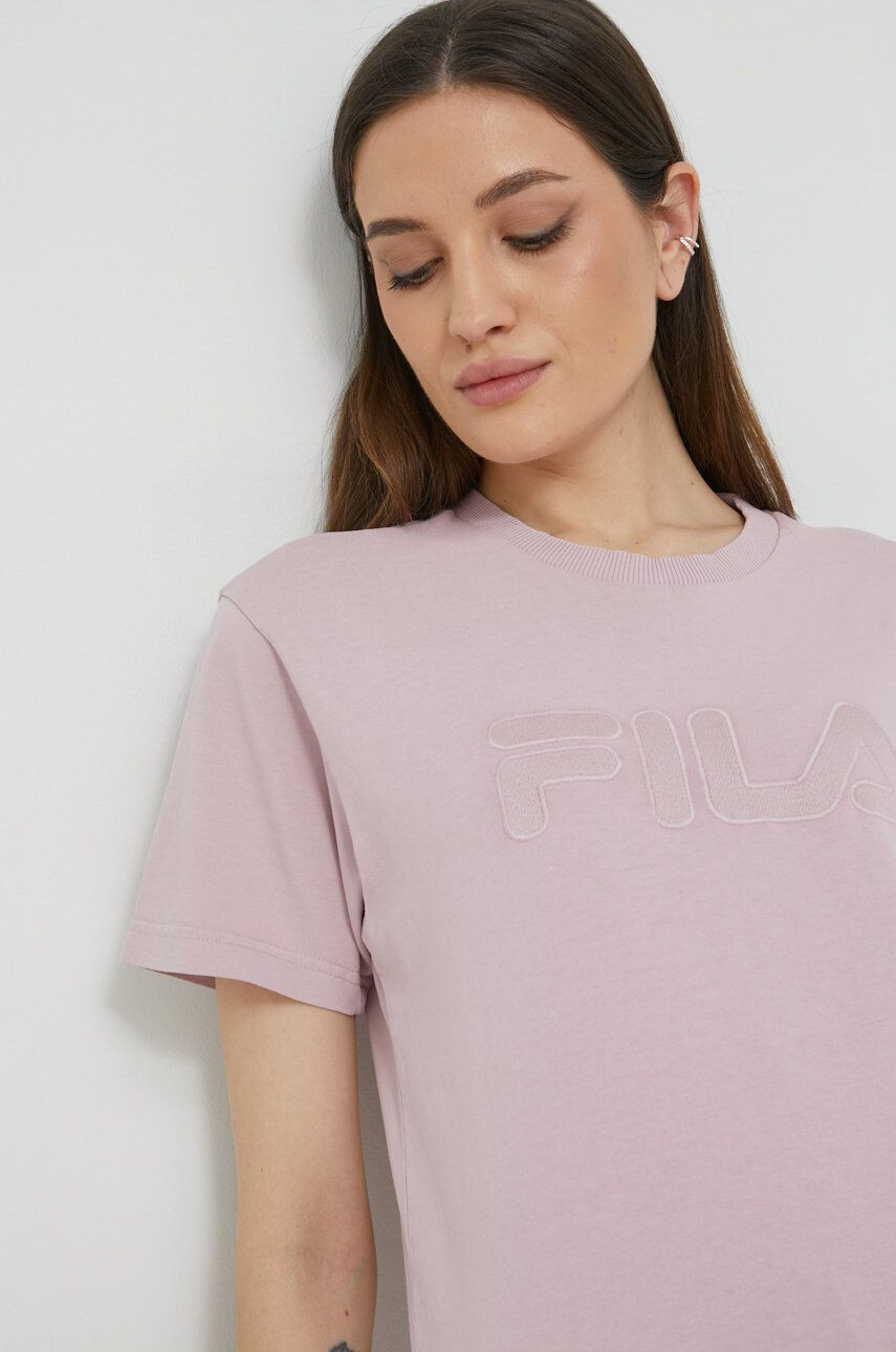 Fila tricou din bumbac culoarea roz - Pled.ro