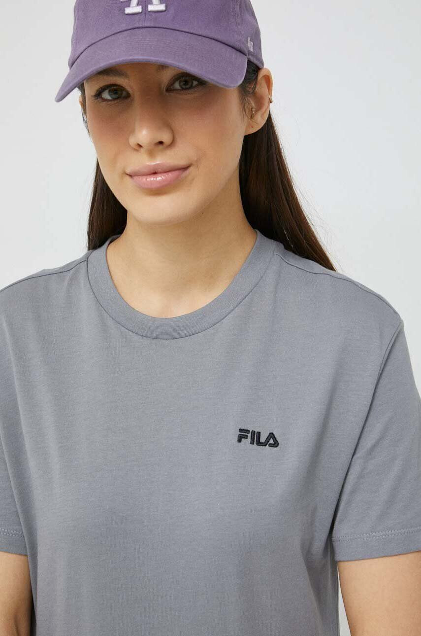 Fila tricou din bumbac culoarea gri - Pled.ro