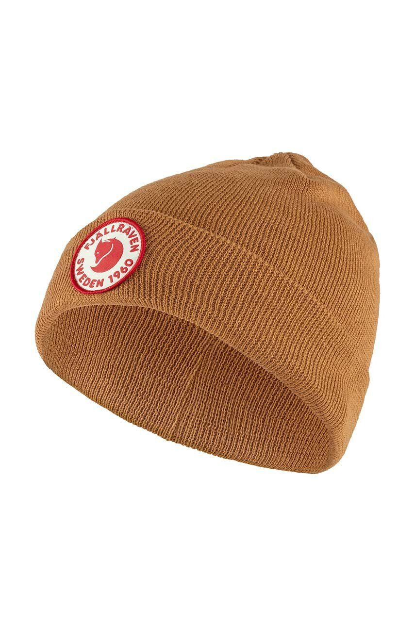 Fjallraven caciula copii Kids 1960 Logo Hat culoarea galben - Pled.ro