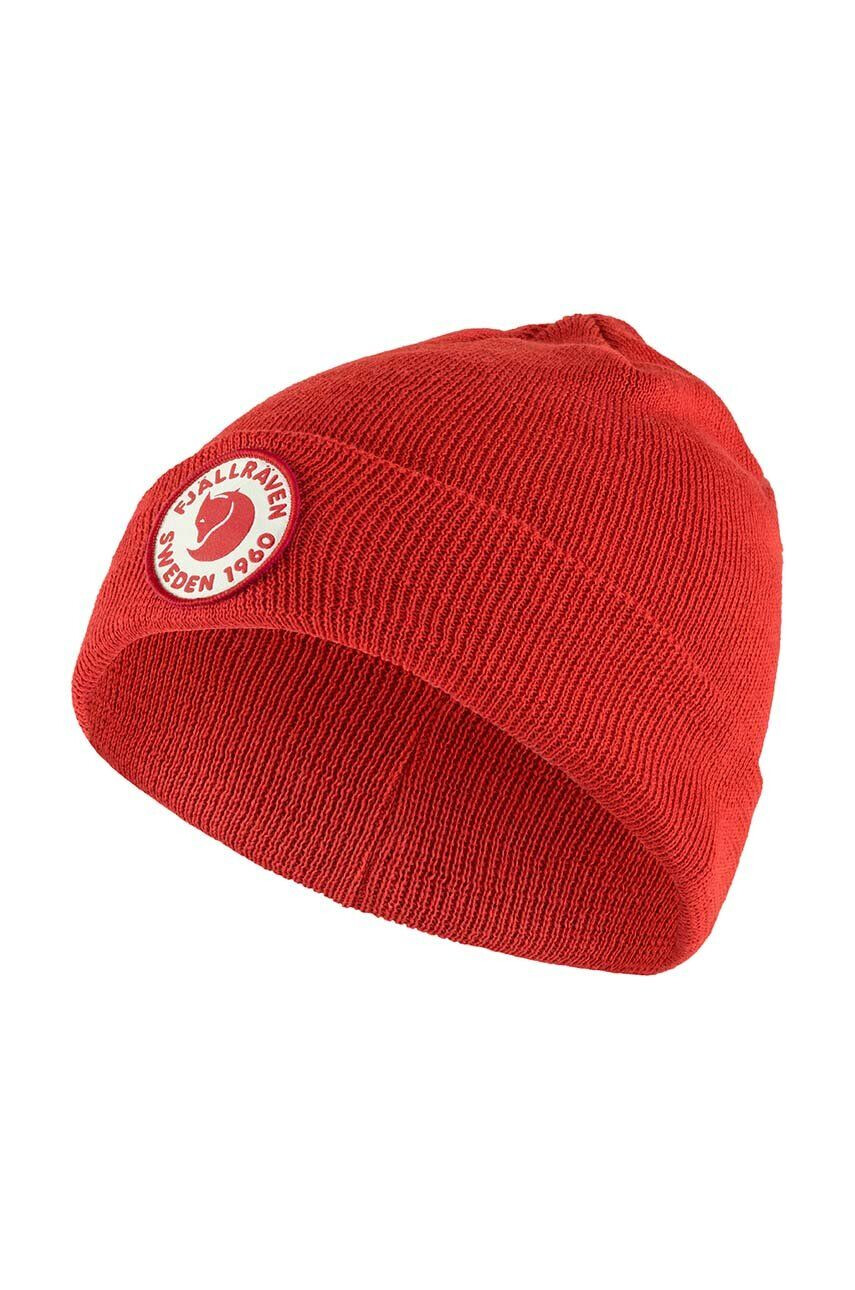 Fjallraven caciula copii Kids 1960 Logo Hat culoarea rosu - Pled.ro