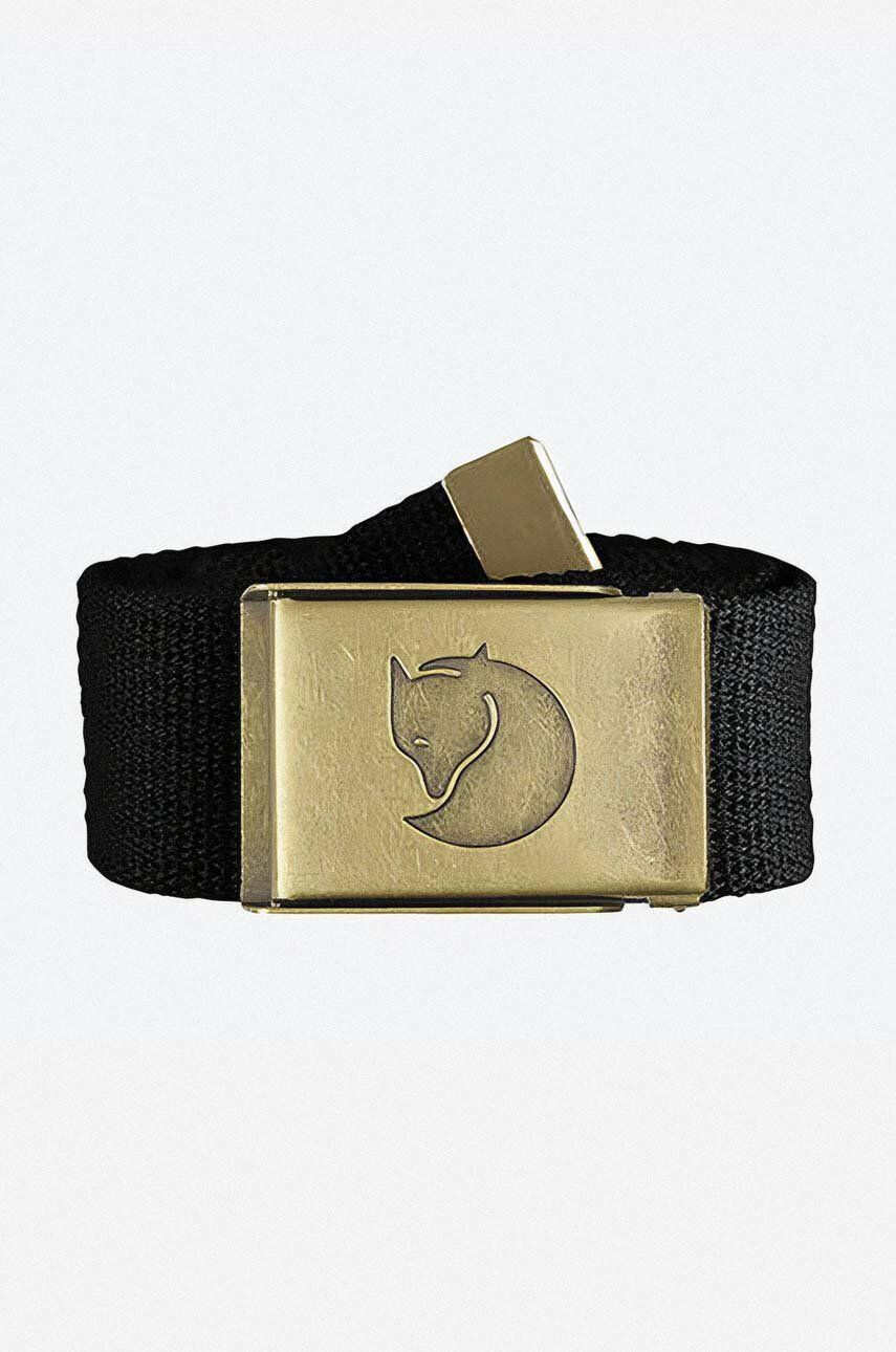 Fjallraven curea Pasek Canvas Brass Belt F77297 550 culoarea negru F77297.550-550 - Pled.ro