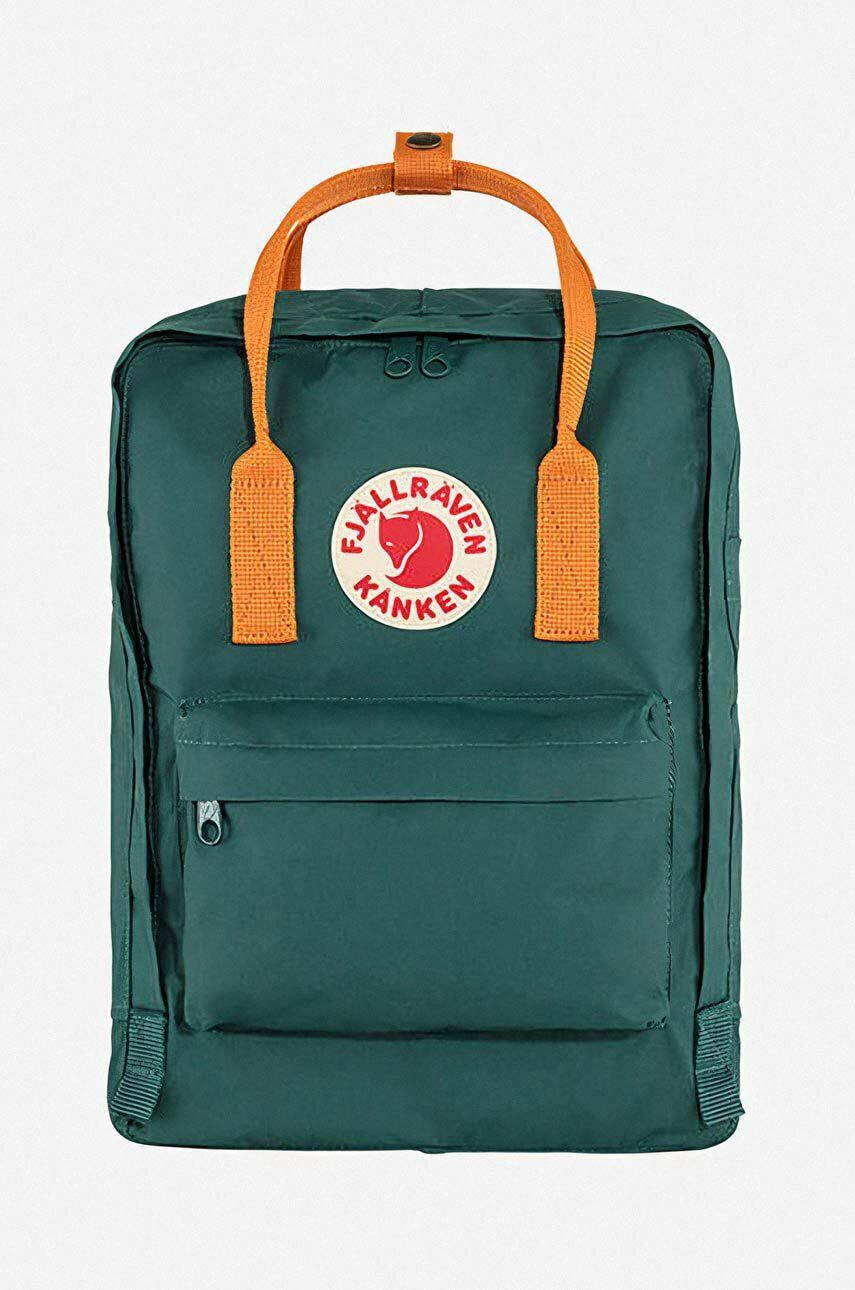 Fjallraven rucsac Kanken culoarea verde mare cu imprimeu F23510.667.206-667 - Pled.ro