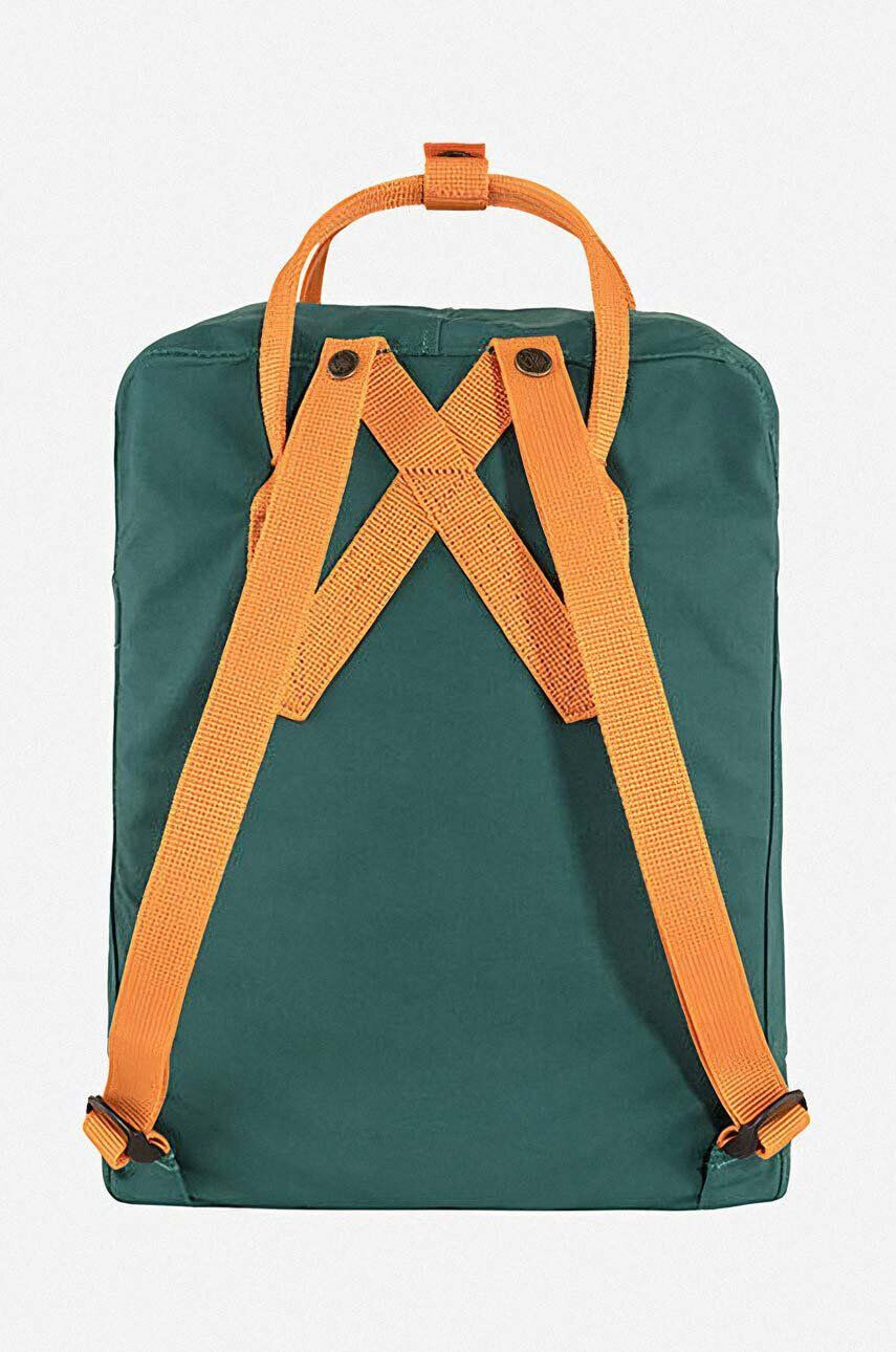 Fjallraven rucsac Kanken culoarea verde mare cu imprimeu F23510.667.206-667 - Pled.ro