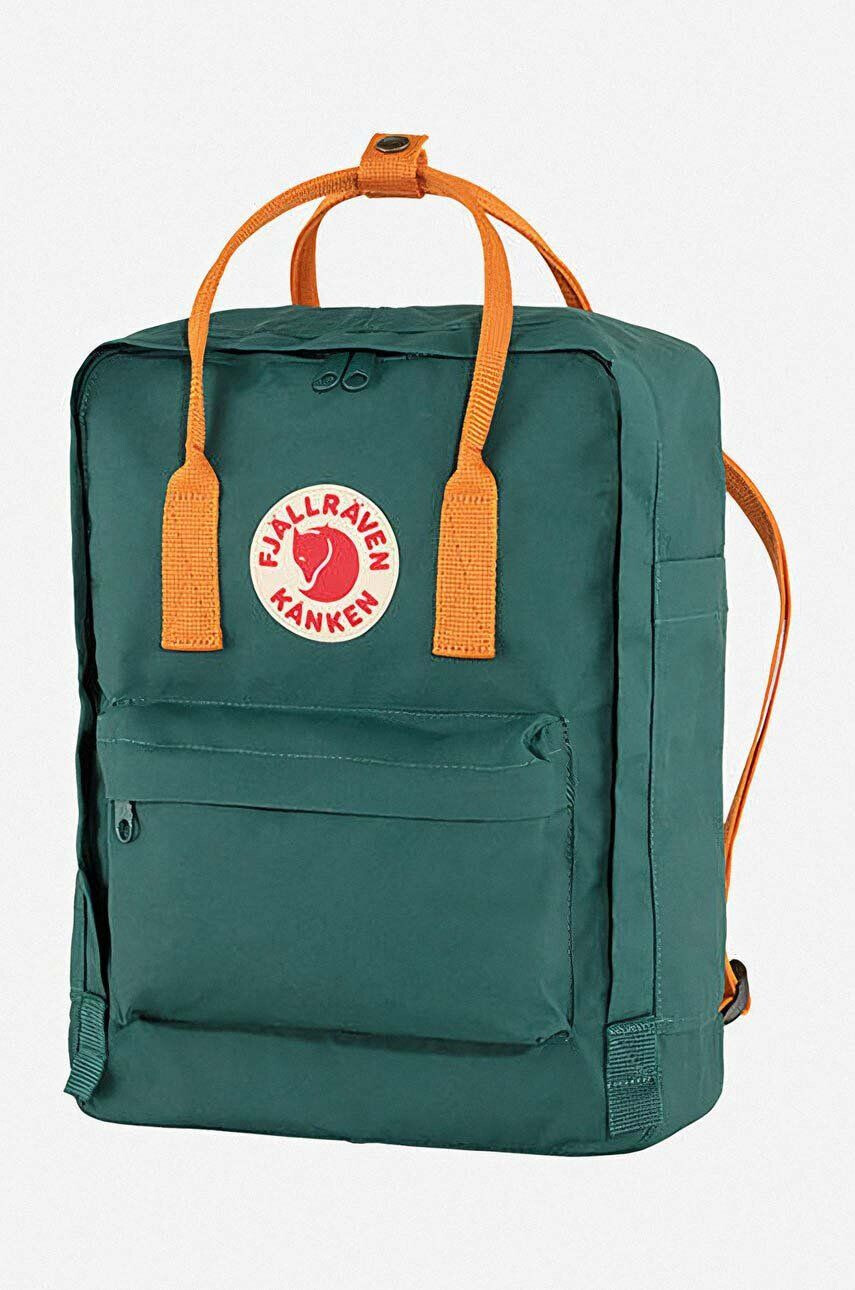 Fjallraven rucsac Kanken culoarea verde mare cu imprimeu F23510.667.206-667 - Pled.ro