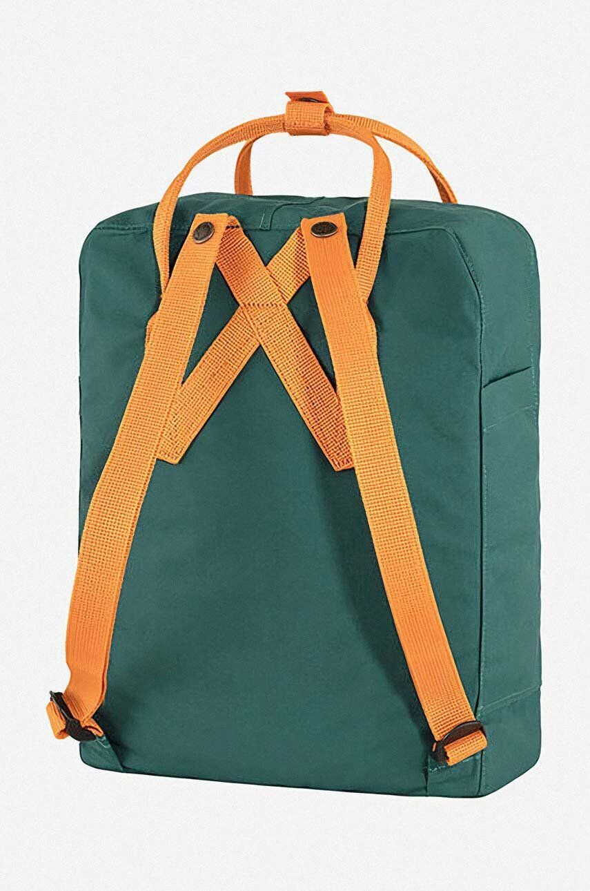 Fjallraven rucsac Kanken culoarea verde mare cu imprimeu F23510.667.206-667 - Pled.ro