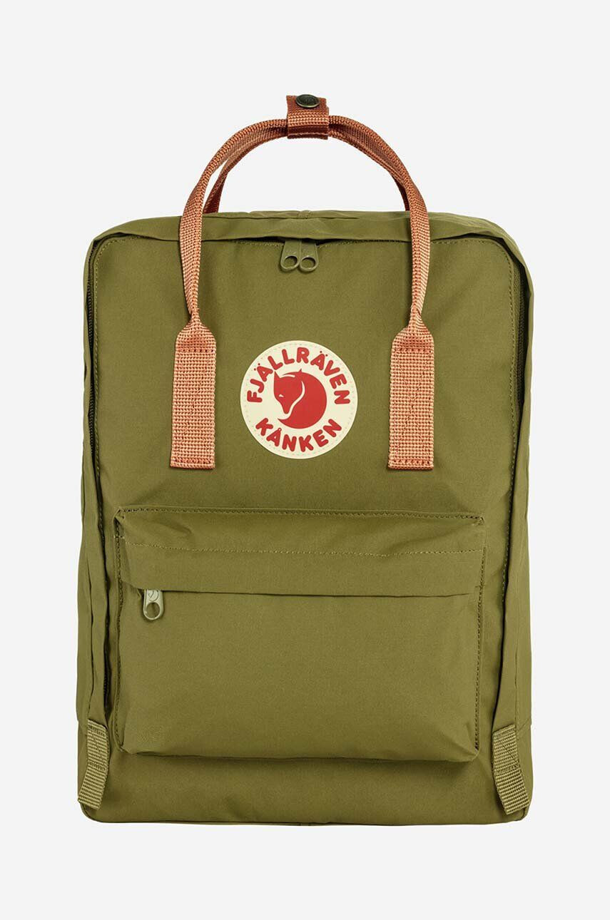 Fjallraven rucsac Kanken culoarea verde mare cu imprimeu F23510.631.241-241 - Pled.ro