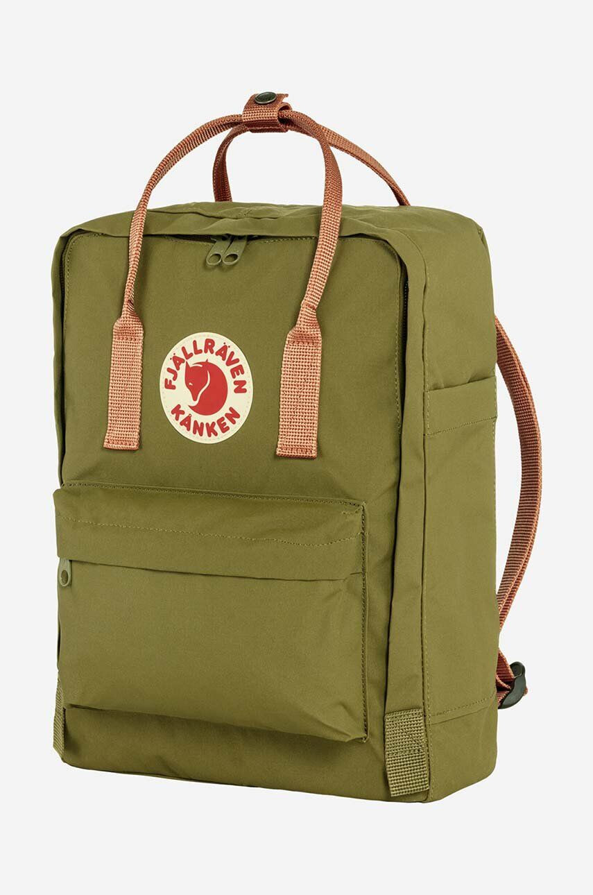 Fjallraven rucsac Kanken culoarea verde mare cu imprimeu F23510.631.241-241 - Pled.ro