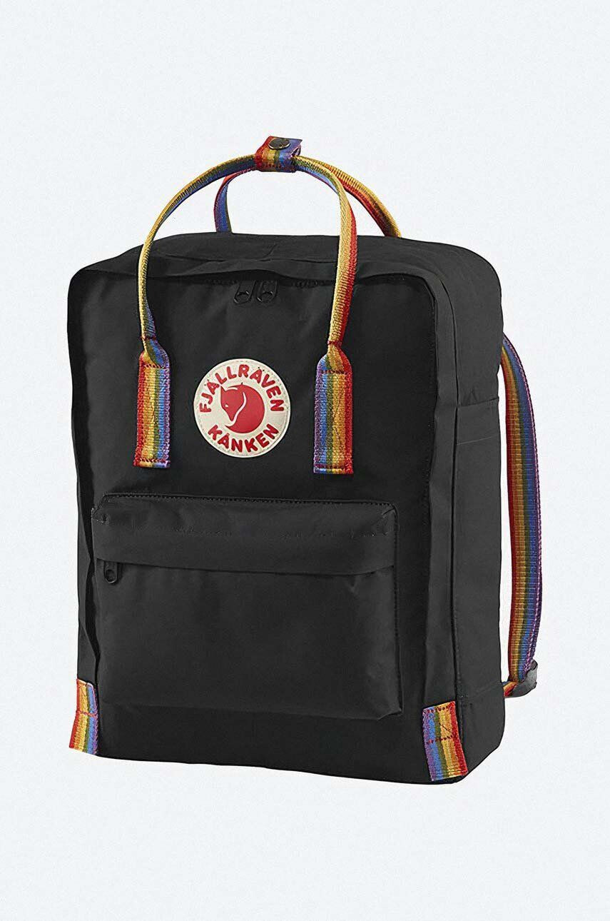 Fjallraven rucsac Kanken Rainbow culoarea negru mare cu imprimeu F23620.550.907-550 - Pled.ro