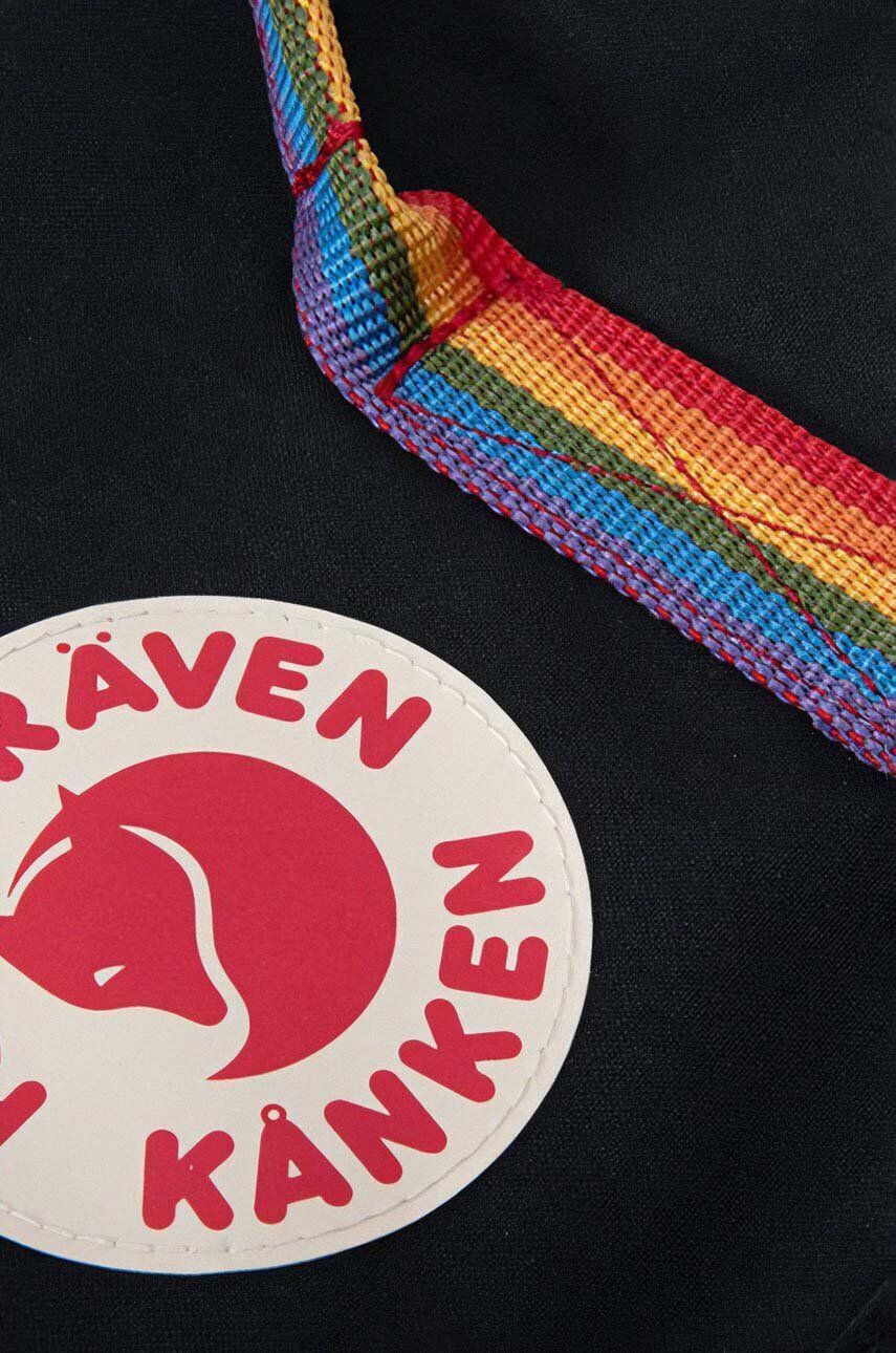 Fjallraven rucsac Kanken Rainbow culoarea negru mare cu imprimeu F23620.550.907-550 - Pled.ro