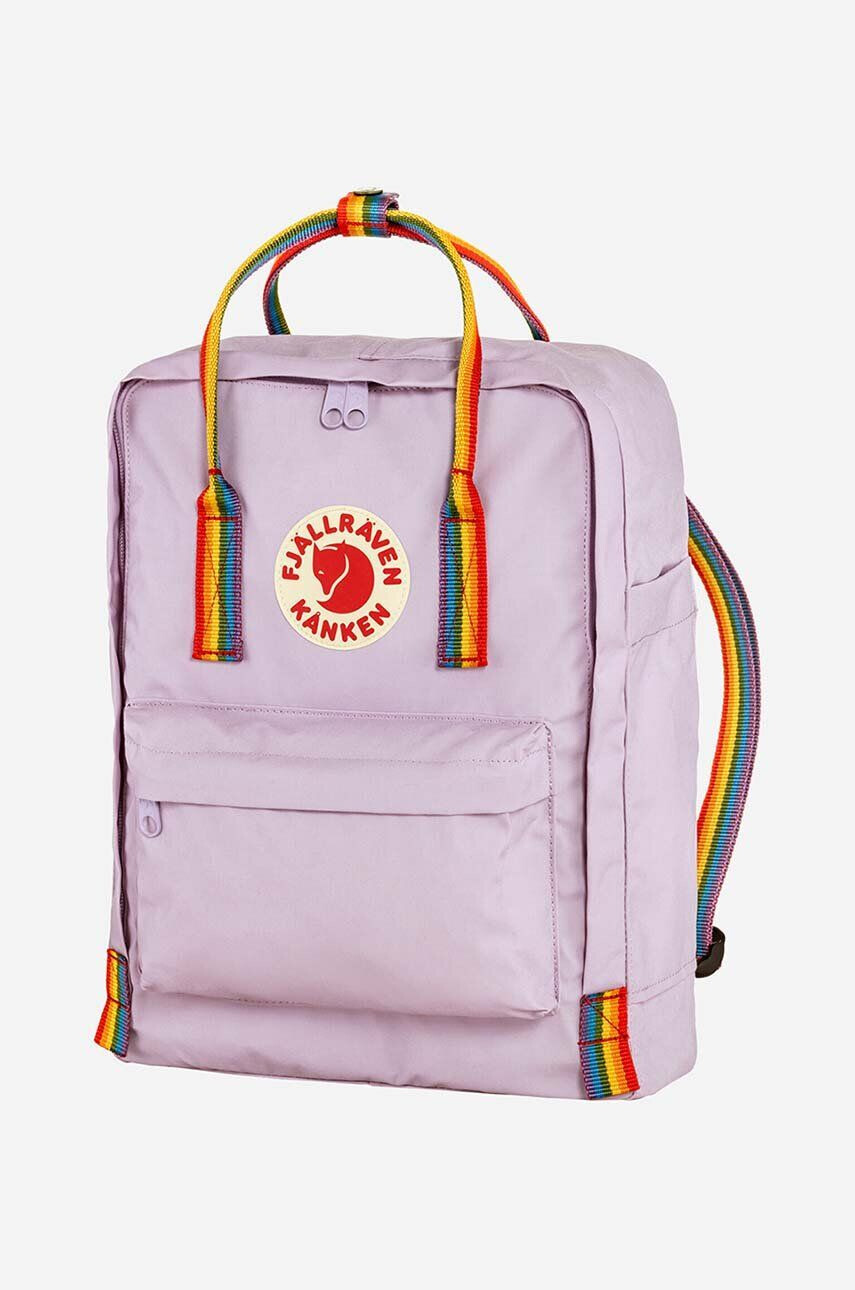 Fjallraven rucsac Kanken Rainbow culoarea violet mic cu imprimeu F23620.457.907-907 - Pled.ro