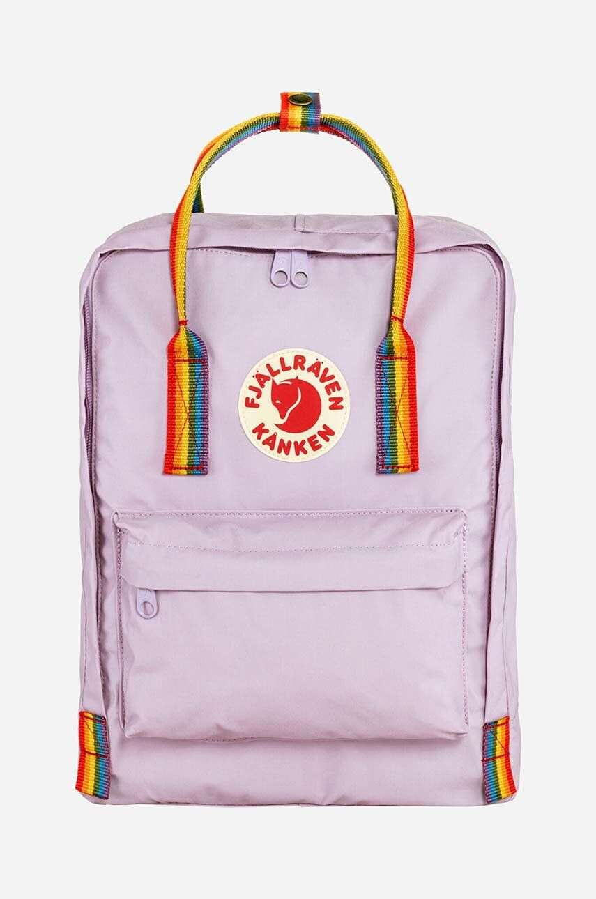 Fjallraven rucsac Kanken Rainbow culoarea violet mic cu imprimeu F23620.457.907-907 - Pled.ro