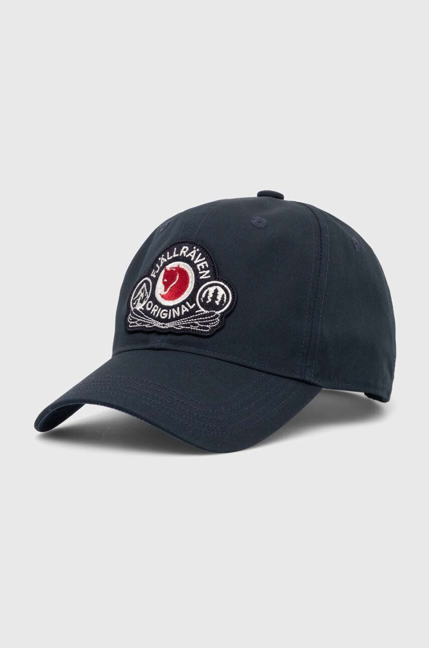 Fjallraven șapcă Classic Badge Cap culoarea albastru marin cu imprimeu F86979.555-555 - Pled.ro