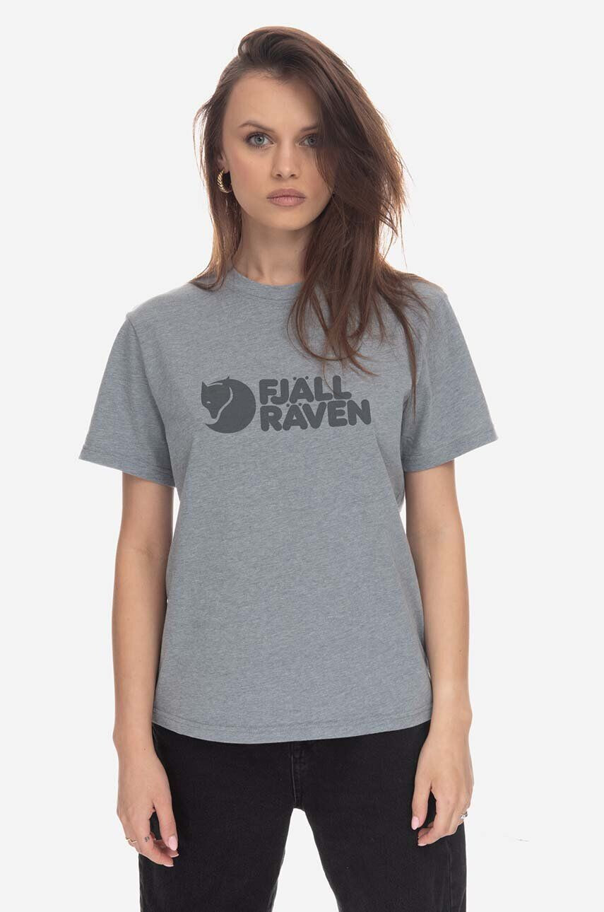 Fjallraven tricou Logo Tee culoarea gri cu imprimeu F87146.020.999-999 - Pled.ro