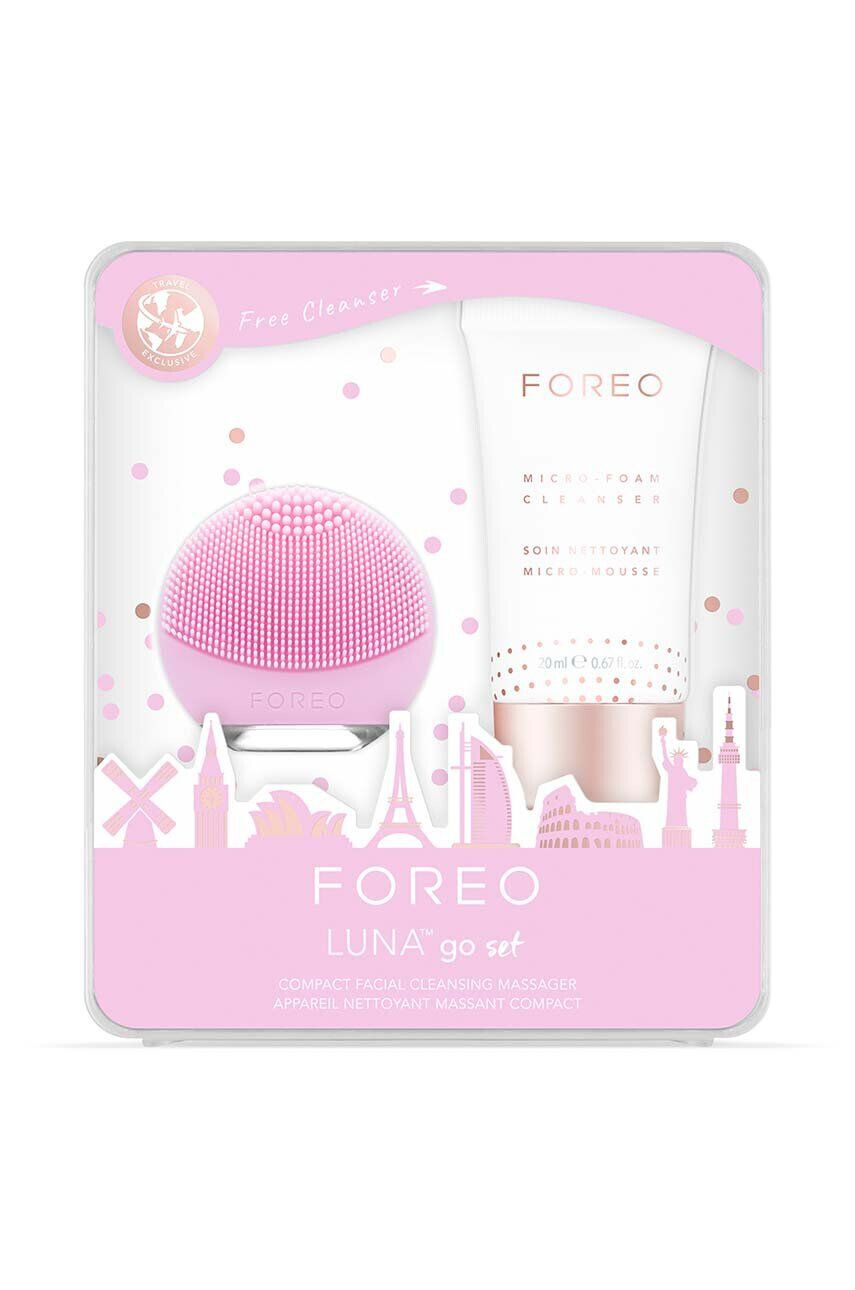 FOREO kit de îngrijire a pielii faciale Set LUNA go Pearl Pink - Pled.ro