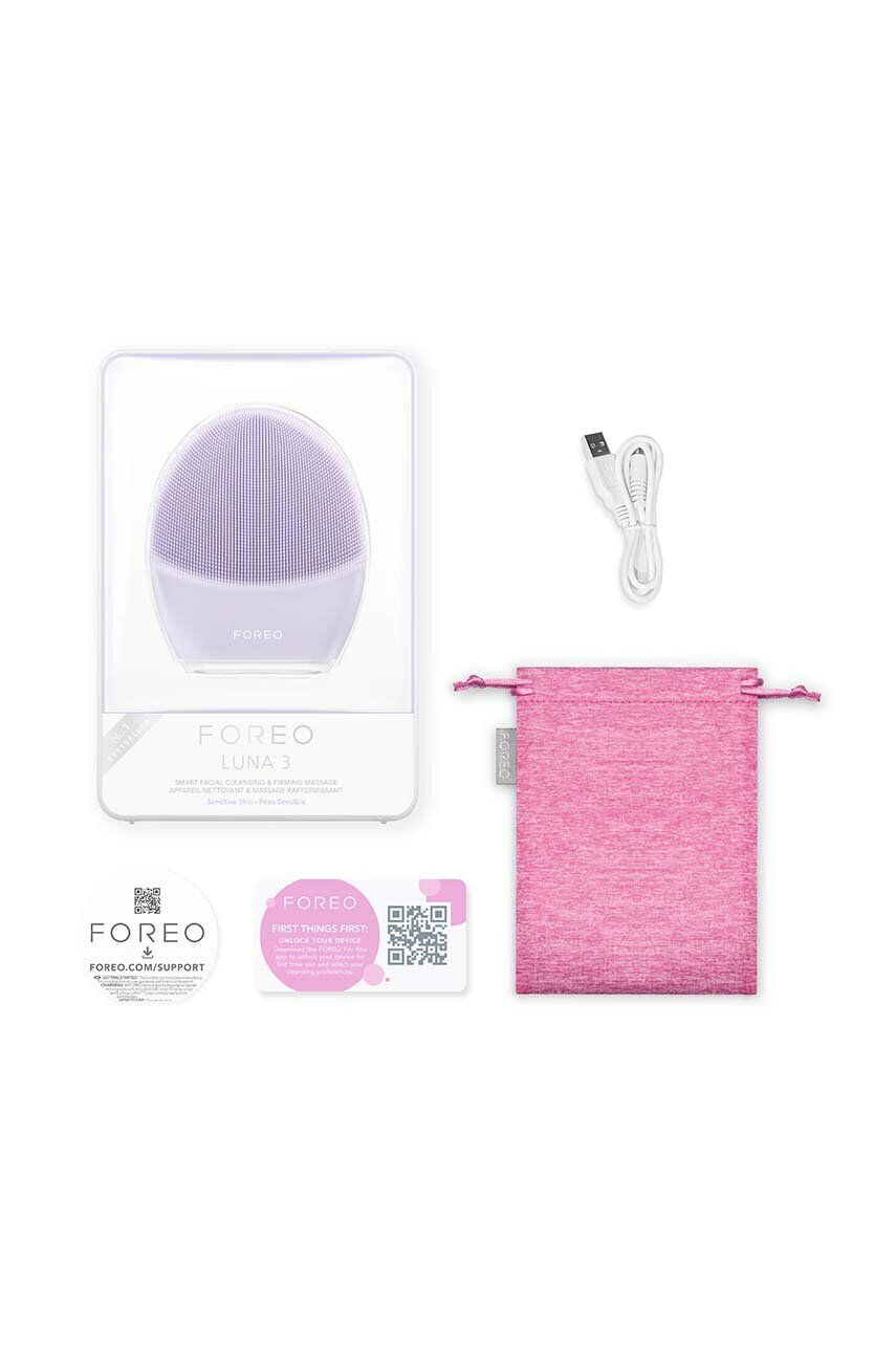 FOREO masaj facial și perie de curățare LUNA™ 3 Sensitive Skin - Pled.ro