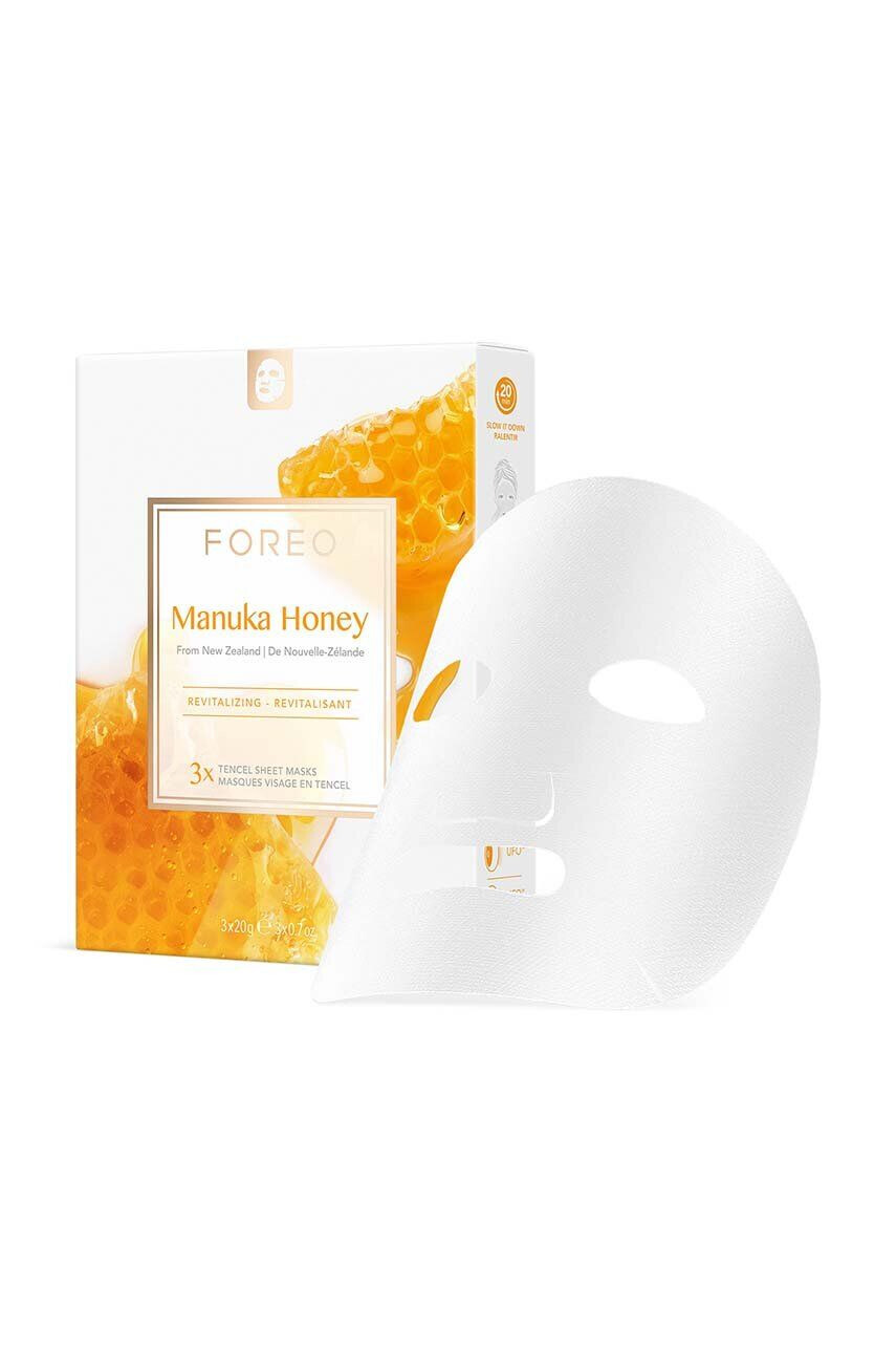 FOREO mască in folie revitalizantă pentru pielea îmbîtrânită Farm To Face Sheet Mask 3-pack - Pled.ro