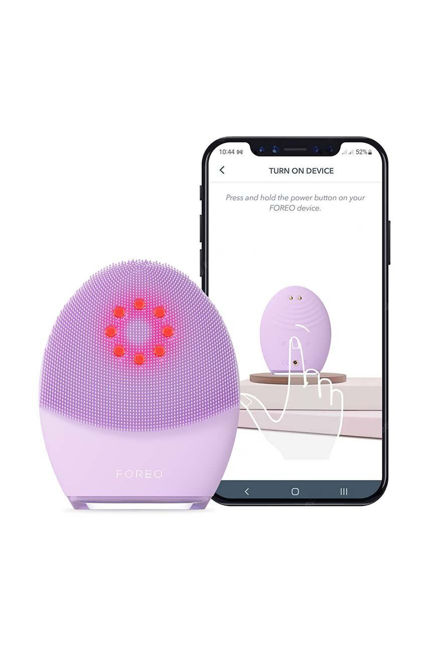 FOREO perie pentru curățarea anti-îmbătrânire și liftingul pielii feței LUNA™ 4 Plus Sensitive Skin - Pled.ro