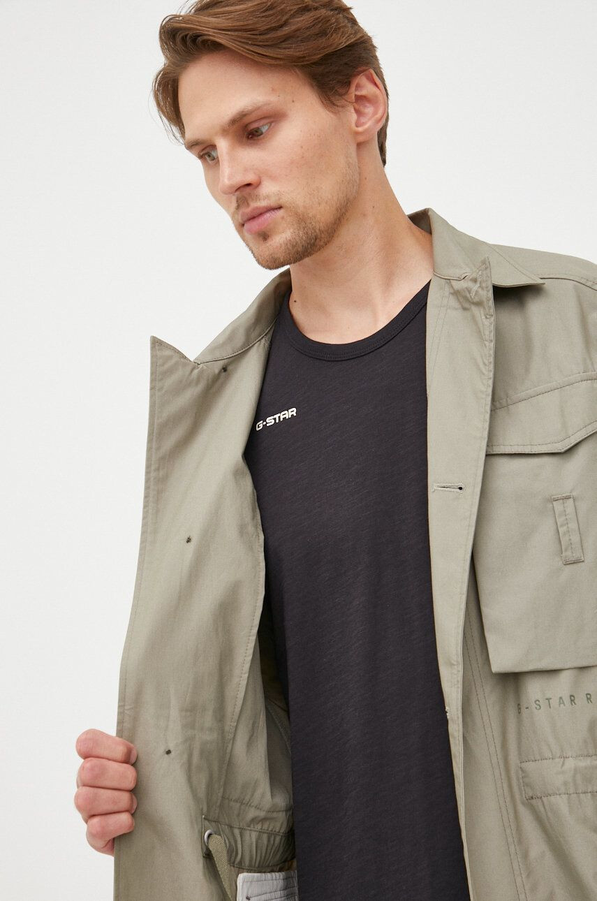 G-Star Raw geaca barbati culoarea verde de tranzitie oversize - Pled.ro