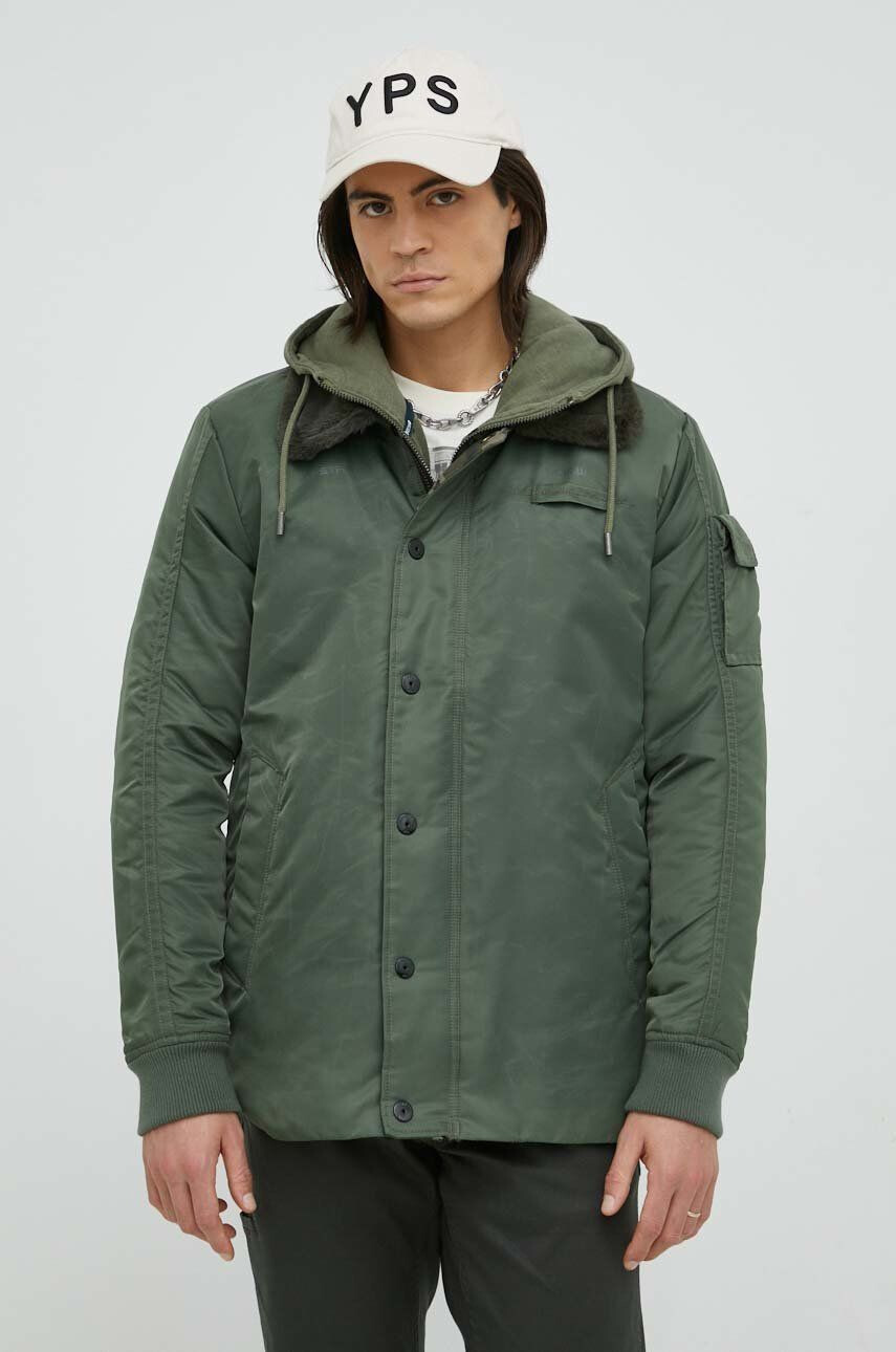 G-Star Raw geaca barbati culoarea verde de tranzitie - Pled.ro