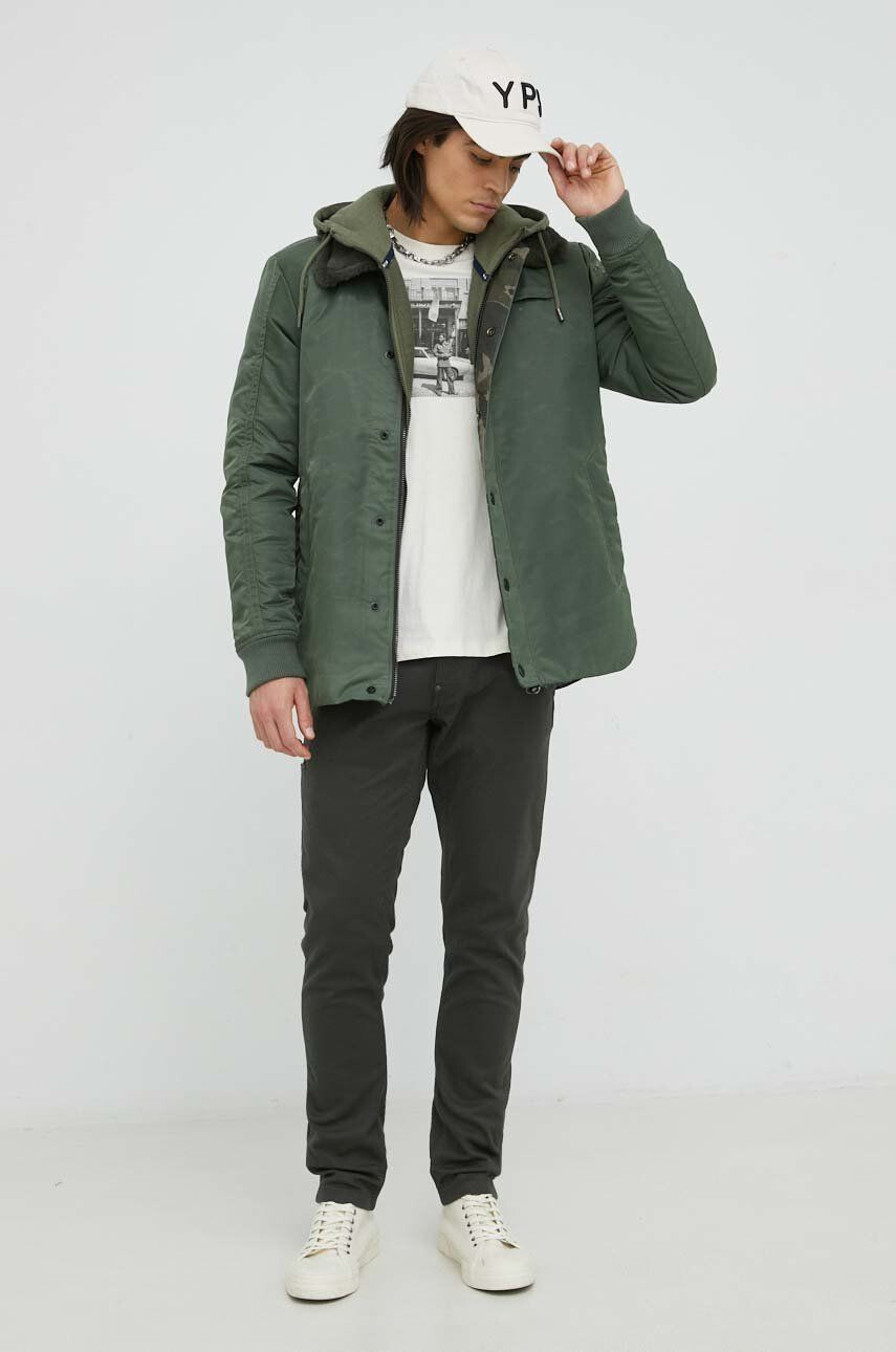 G-Star Raw geaca barbati culoarea verde de tranzitie - Pled.ro