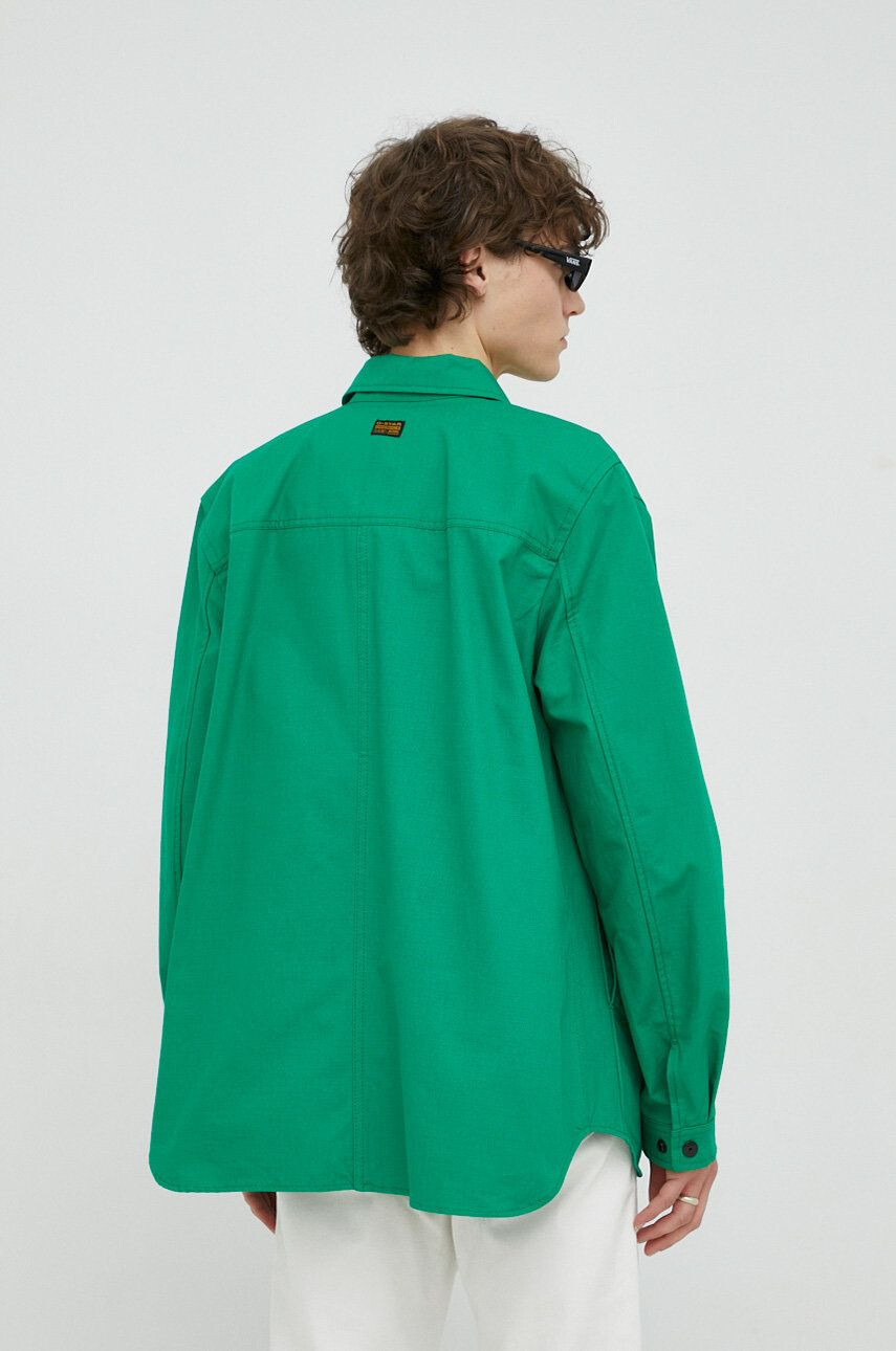 G-Star Raw geaca barbati culoarea verde de tranzitie oversize - Pled.ro