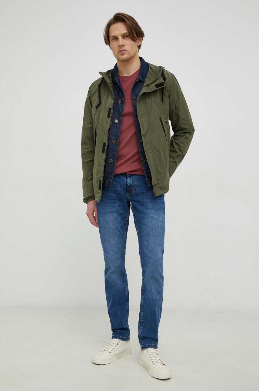 G-Star Raw geaca barbati culoarea verde de tranzitie - Pled.ro