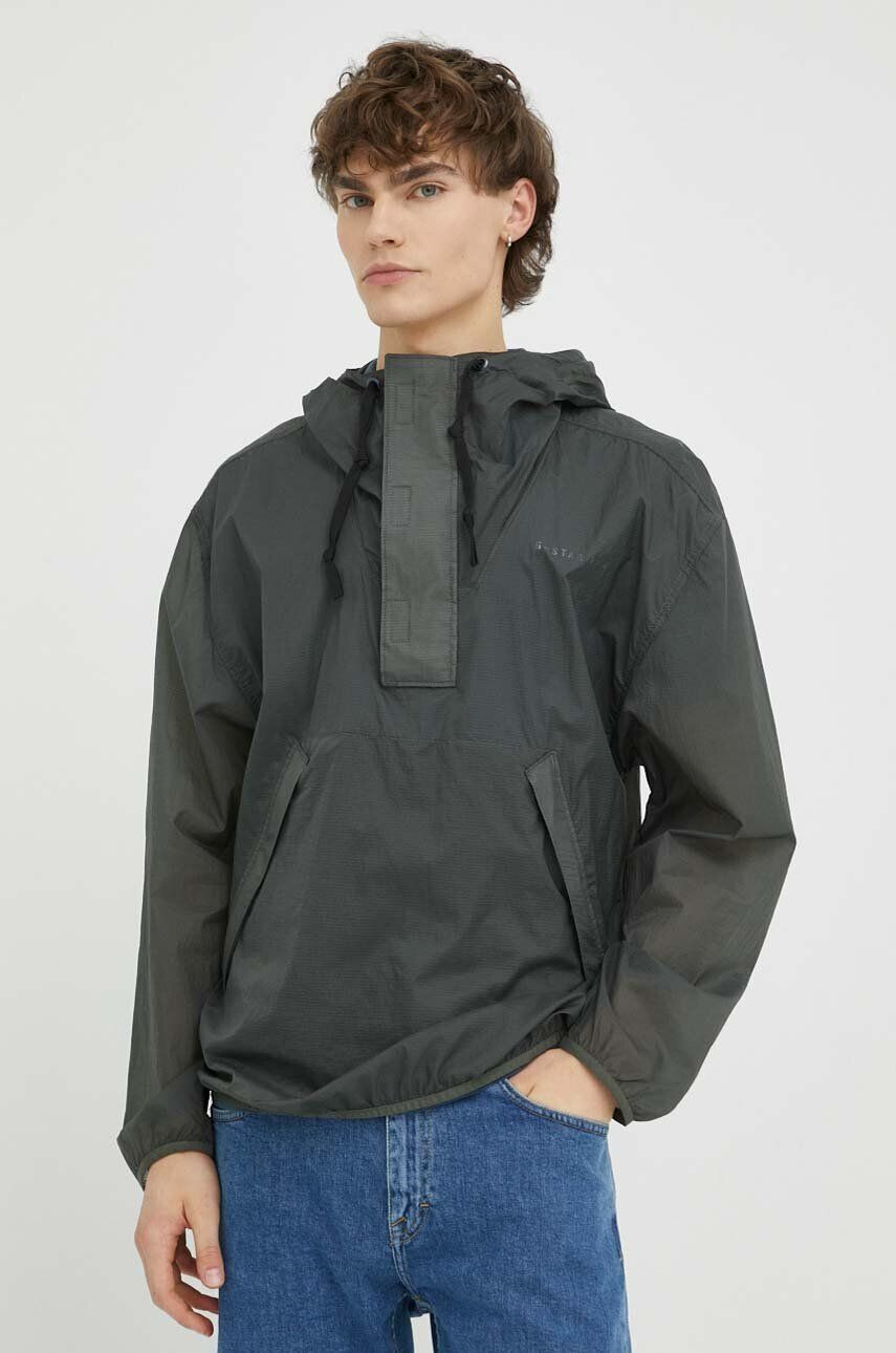 G-Star Raw geaca barbati culoarea verde de tranzitie oversize - Pled.ro