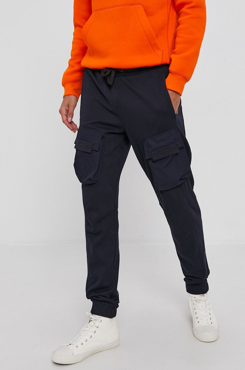 G-Star Raw Pantaloni bărbați culoarea albastru marin model drept - Pled.ro