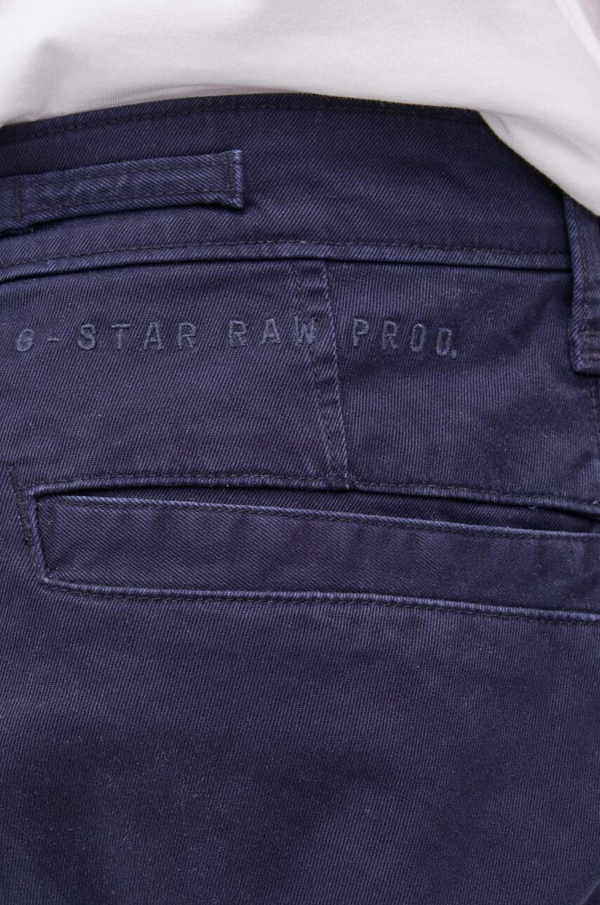 G-Star Raw pantaloni barbati culoarea albastru marin cu fason chinos - Pled.ro