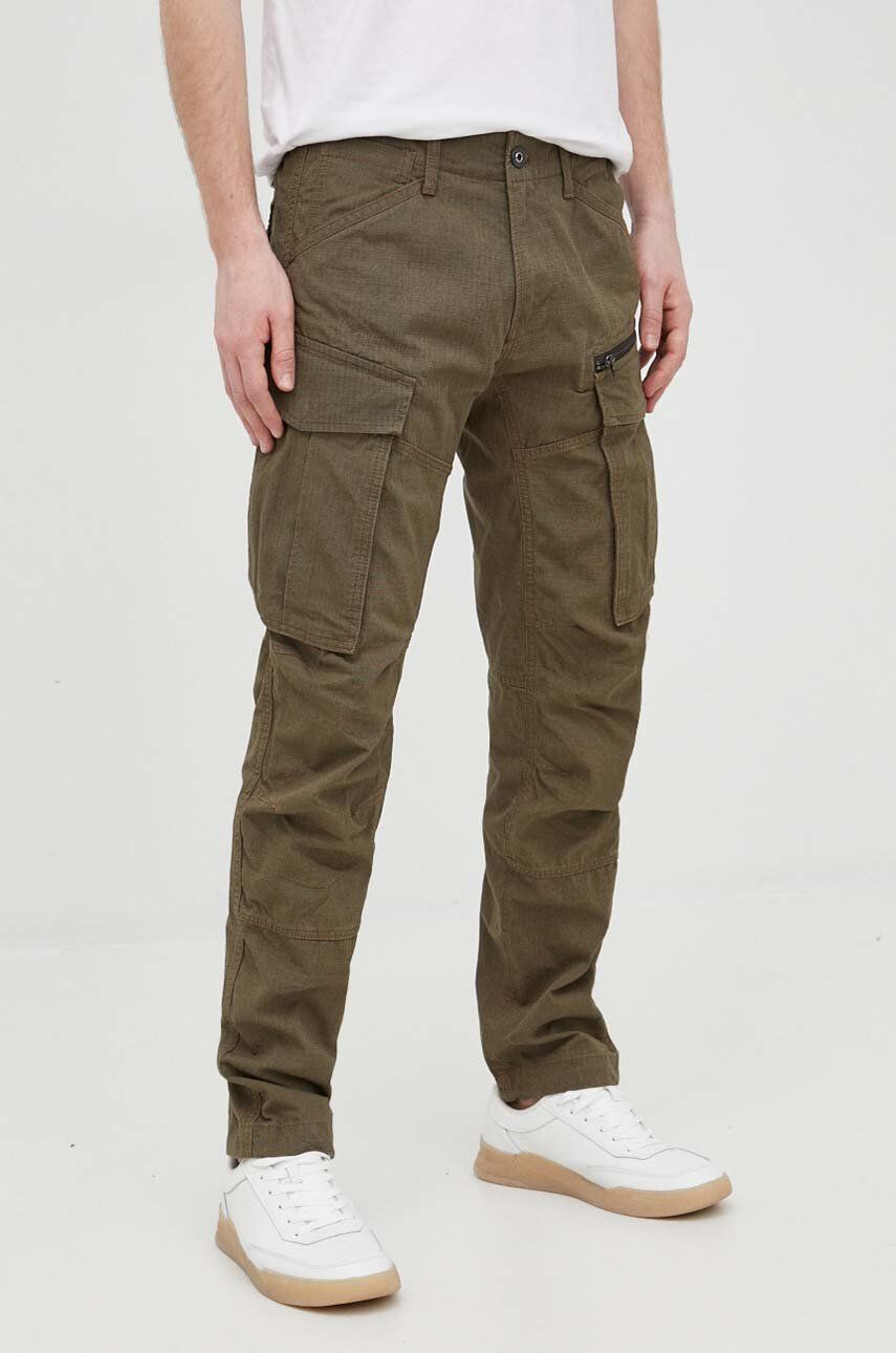 G-Star Raw pantaloni barbati culoarea verde cu fason chinos - Pled.ro