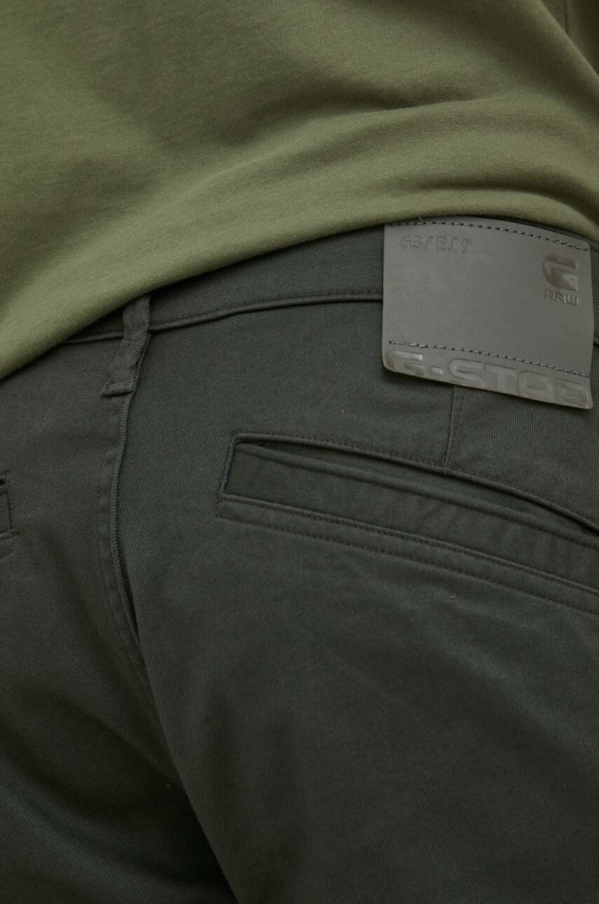 G-Star Raw pantaloni barbati culoarea verde cu fason chinos - Pled.ro