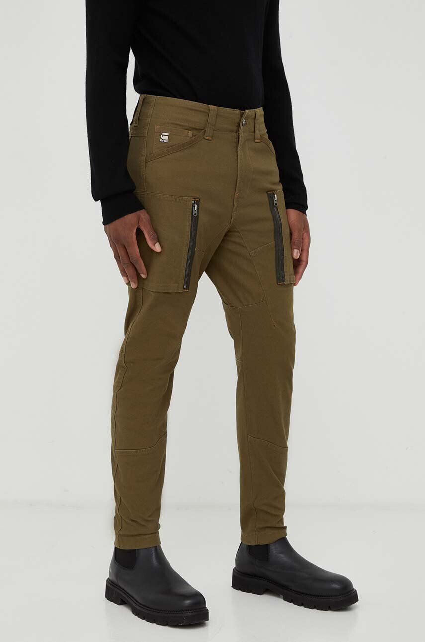 G-Star Raw pantaloni barbati culoarea verde drept - Pled.ro