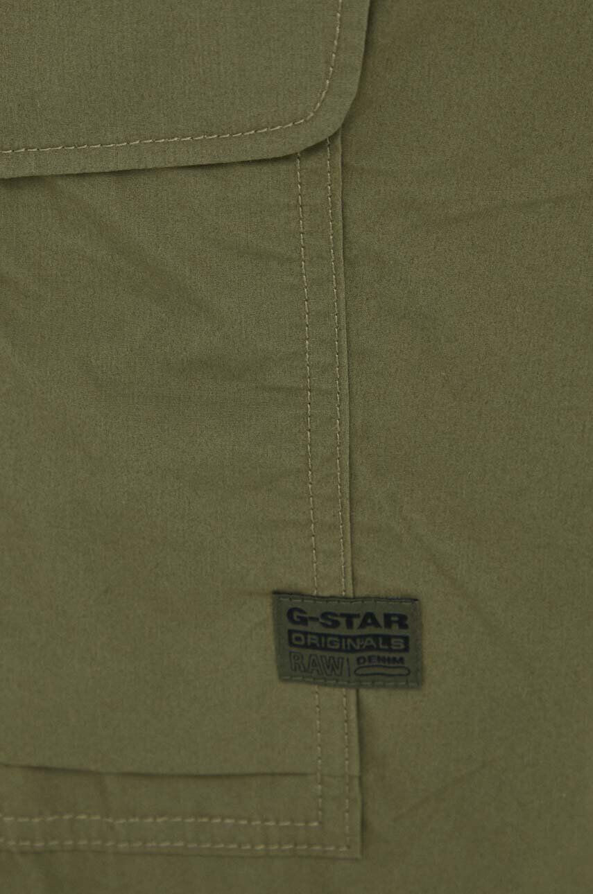 G-Star Raw pantaloni de bumbac culoarea bej drept - Pled.ro