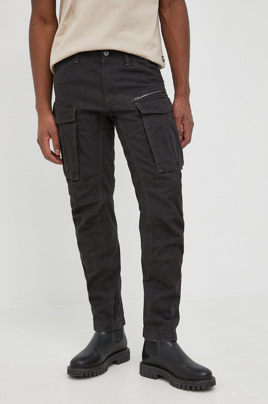 G-Star Raw pantaloni de bumbac barbati cu imprimeu - Pled.ro