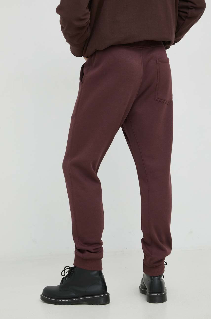 G-Star Raw pantaloni de trening culoarea bordo neted - Pled.ro