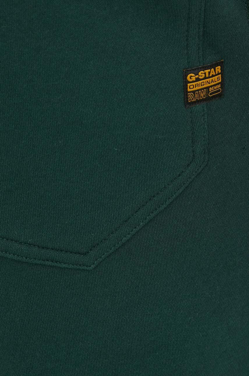 G-Star Raw pantaloni de trening culoarea verde neted - Pled.ro