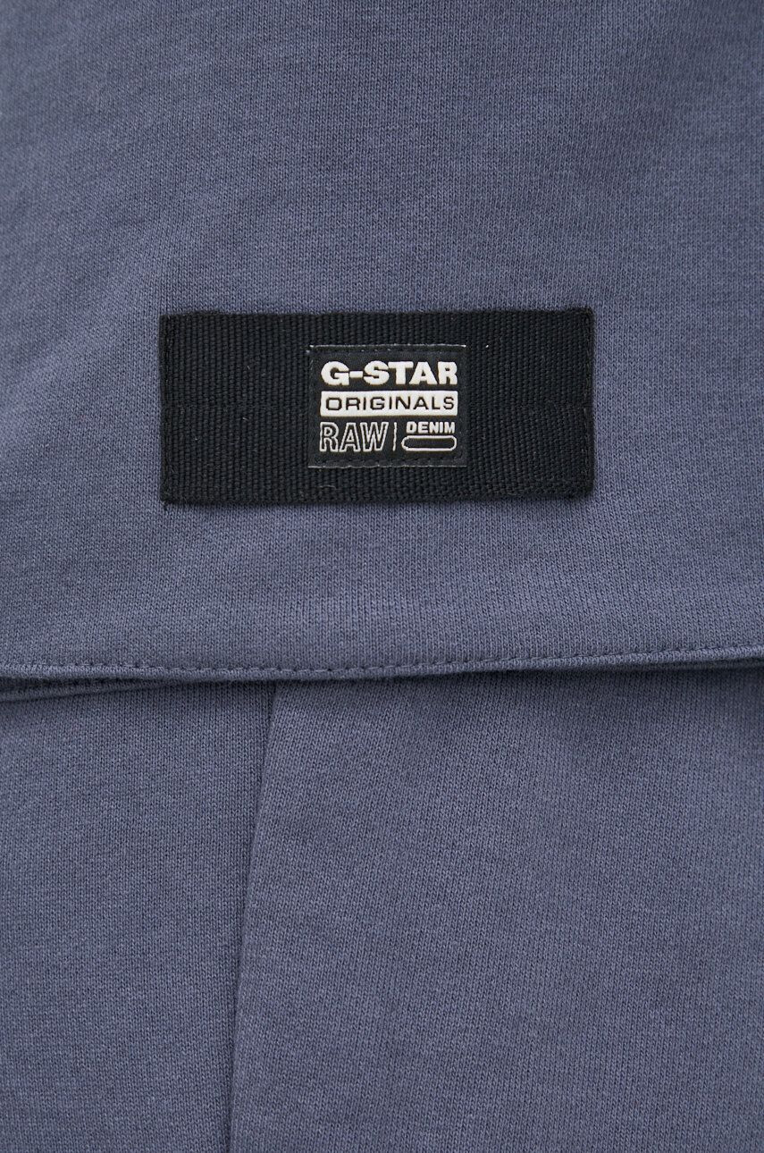 G-Star Raw pantaloni de trening barbati culoarea albastru marin neted - Pled.ro