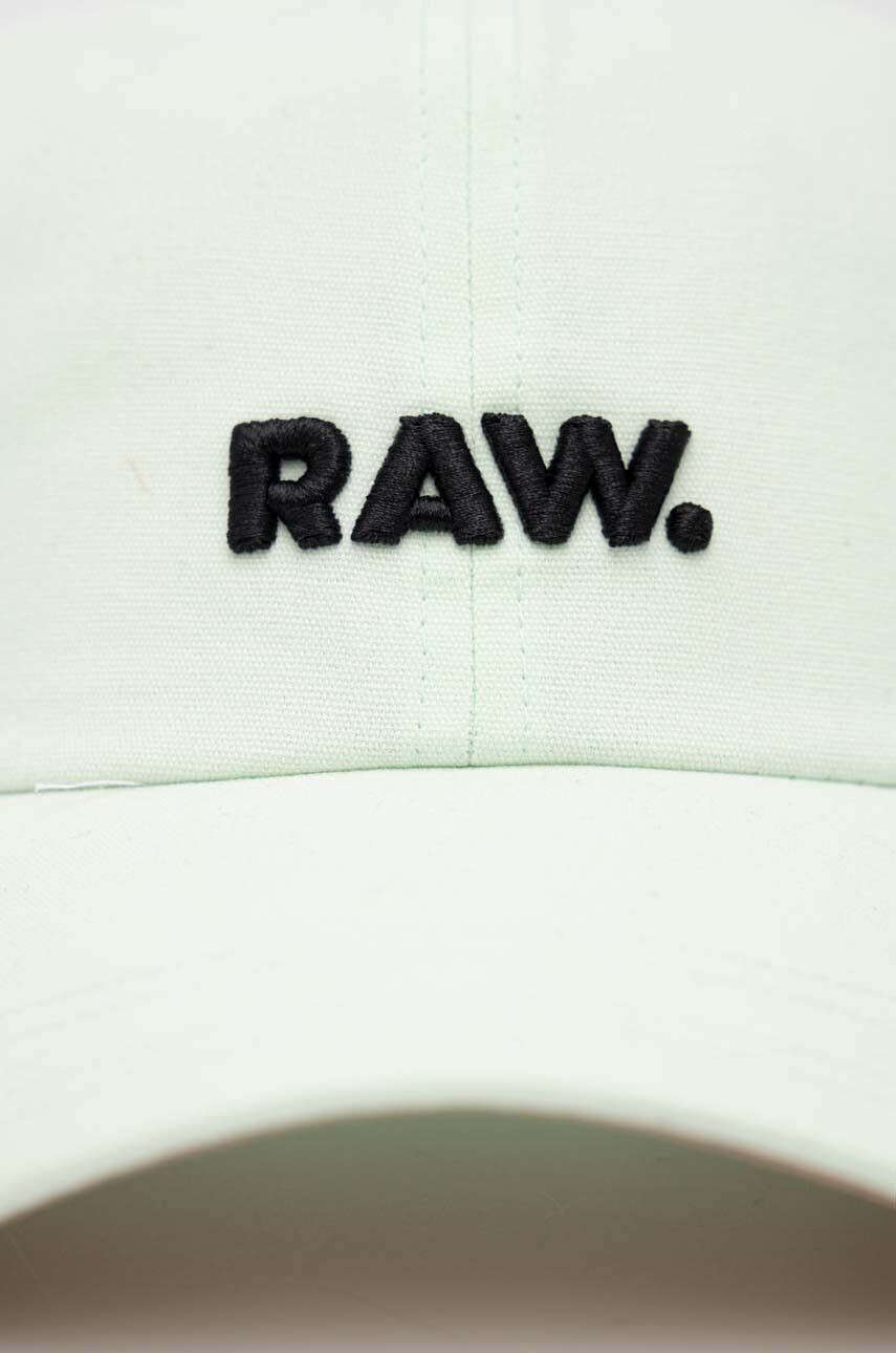 G-Star Raw șapcă de baseball din bumbac culoarea verde cu imprimeu - Pled.ro