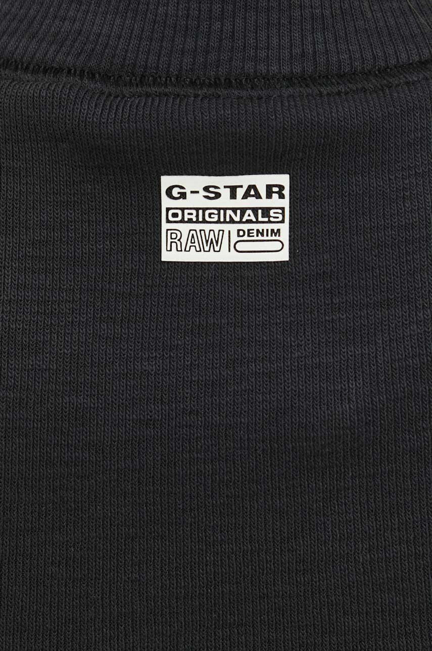 G-Star Raw top femei culoarea negru cu turtleneck - Pled.ro