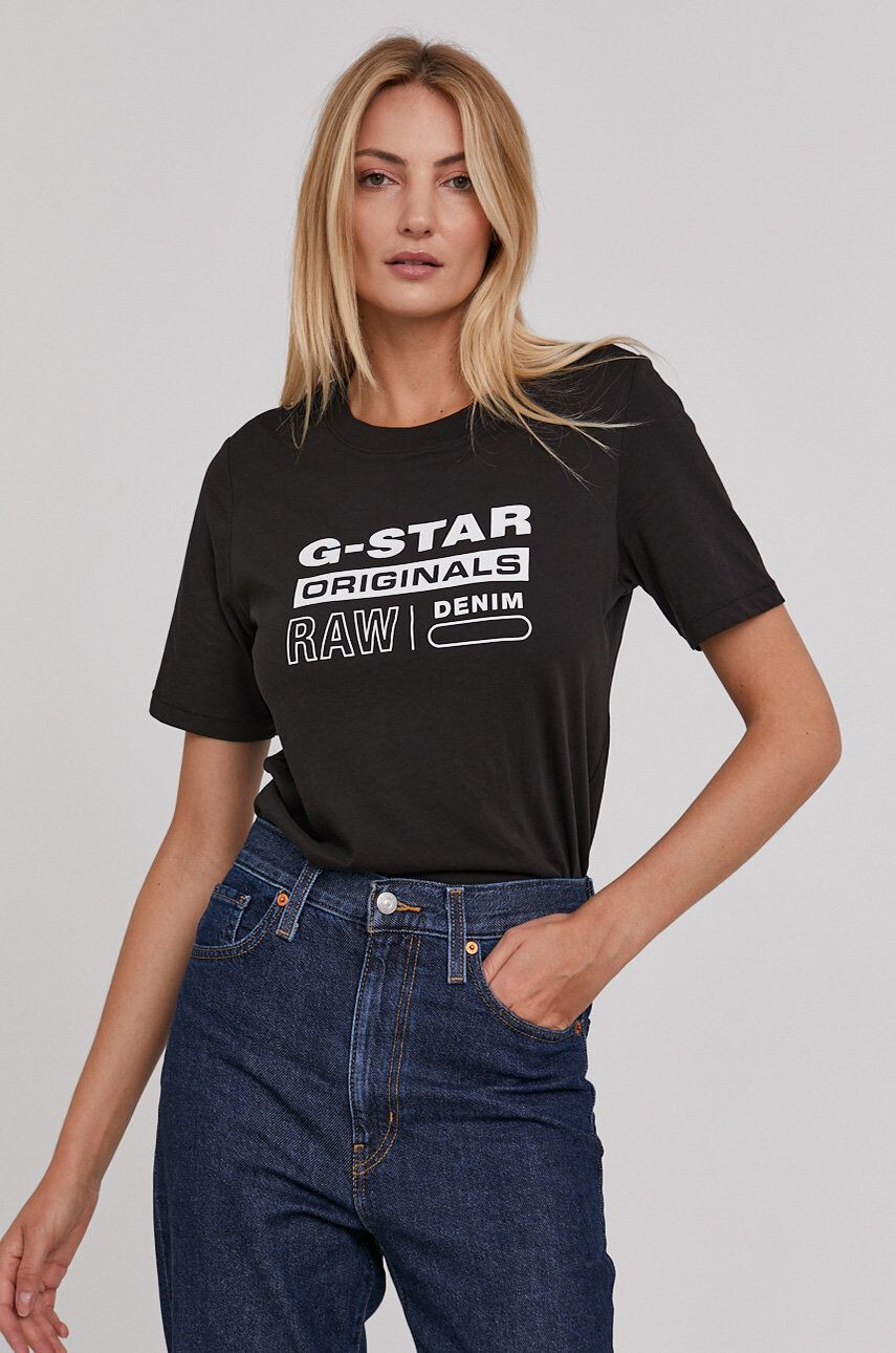 G-Star Raw Tricou femei culoarea negru - Pled.ro