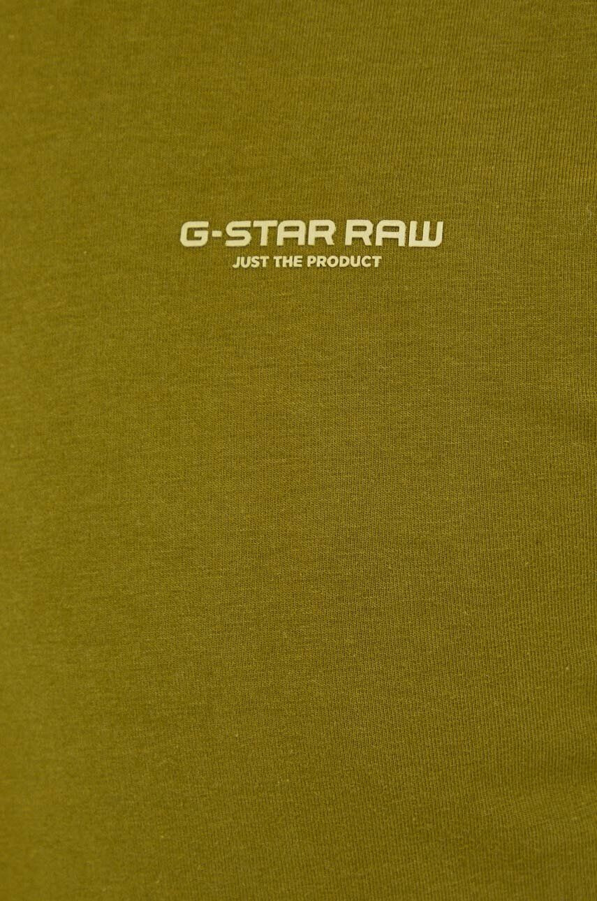 G-Star Raw tricou femei culoarea bej cu turtleneck - Pled.ro