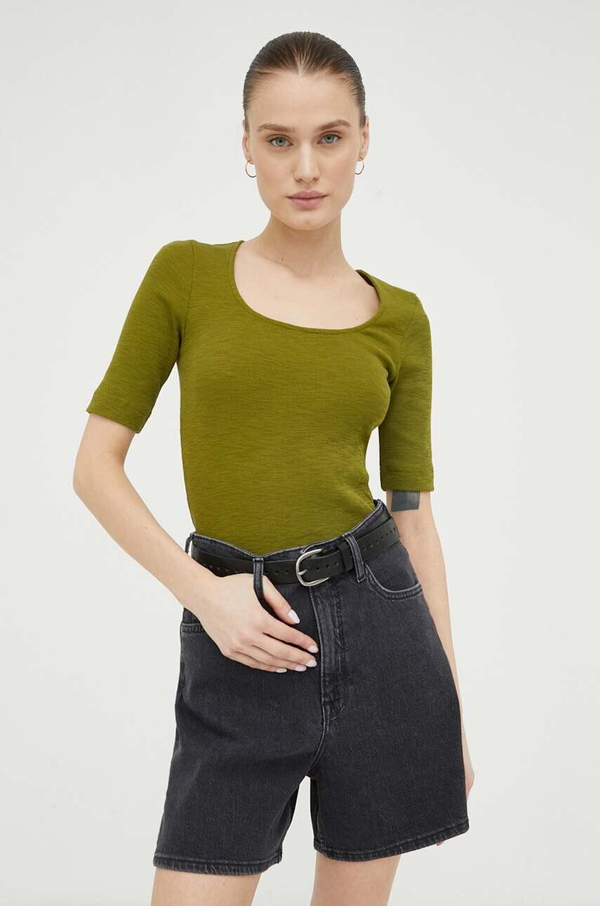 G-Star Raw tricou femei culoarea verde - Pled.ro