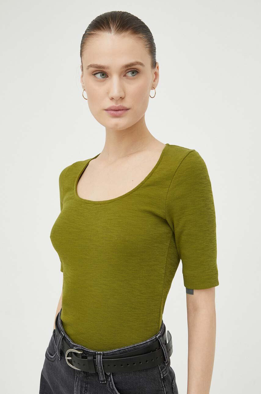 G-Star Raw tricou femei culoarea verde - Pled.ro