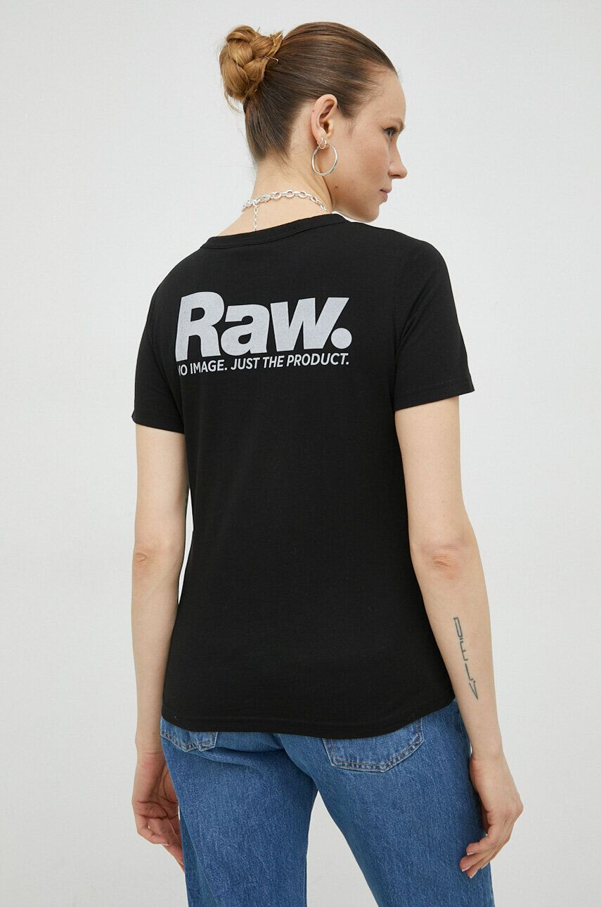 G-Star Raw tricou din bumbac culoarea negru - Pled.ro