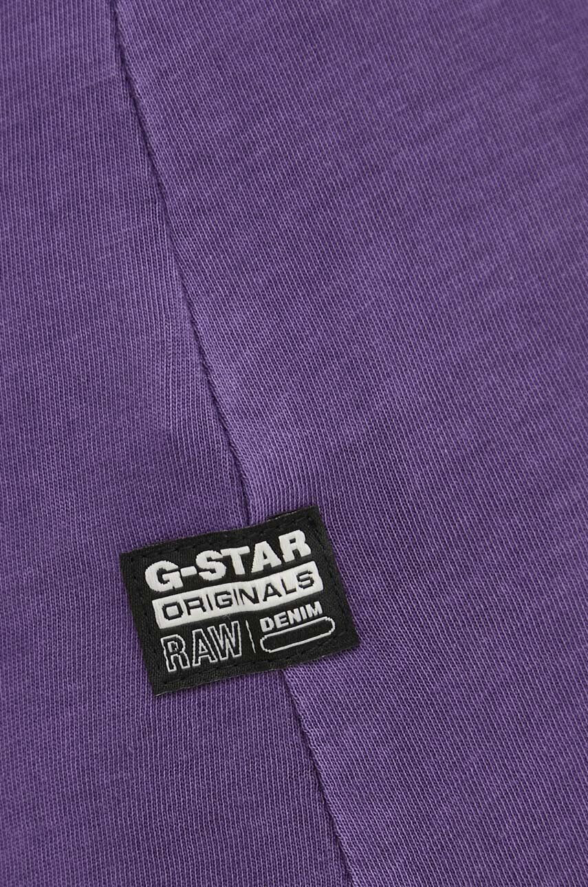 G-Star Raw tricou din bumbac femei culoarea violet - Pled.ro