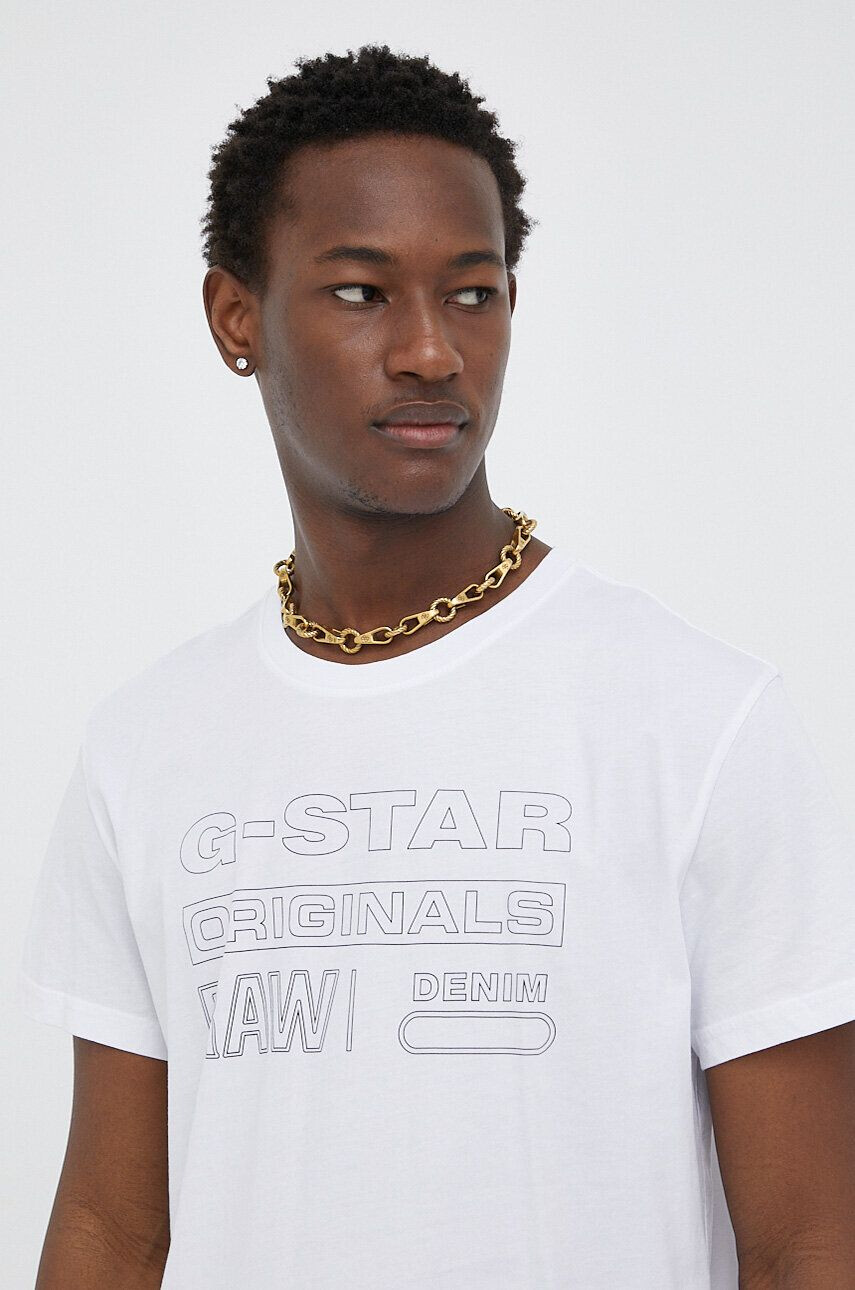 G-Star Raw tricou din bumbac culoarea roz - Pled.ro