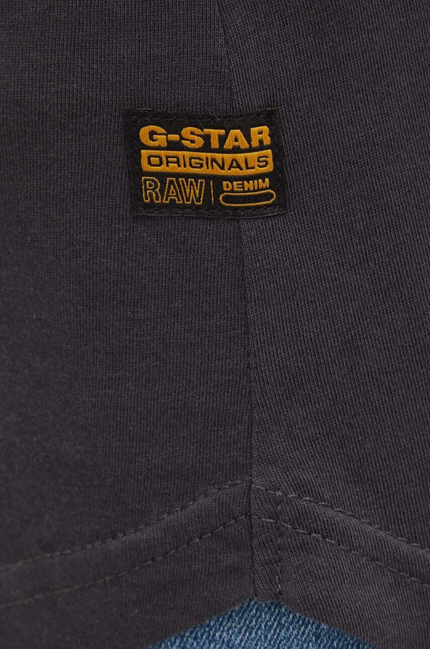 G-Star Raw tricou din bumbac culoarea gri - Pled.ro